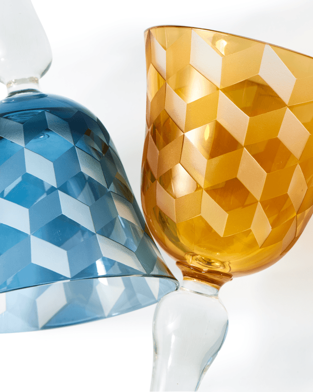 Zestaw kieliszków do wina BLOCKS kolorowy Pols Potten Eye on Design