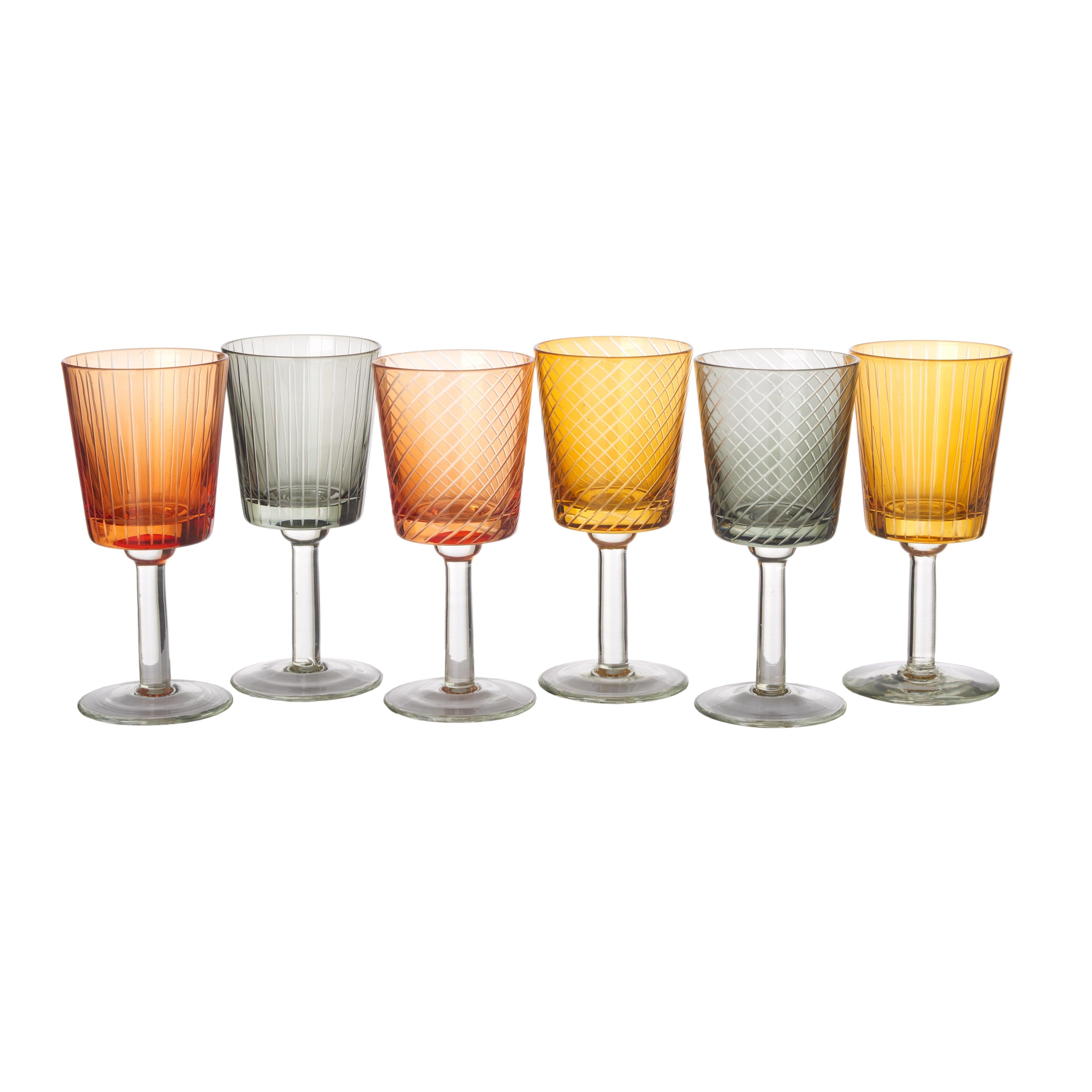 Zestaw kieliszków do wina LIBRARY brązowy Pols Potten Eye on Design