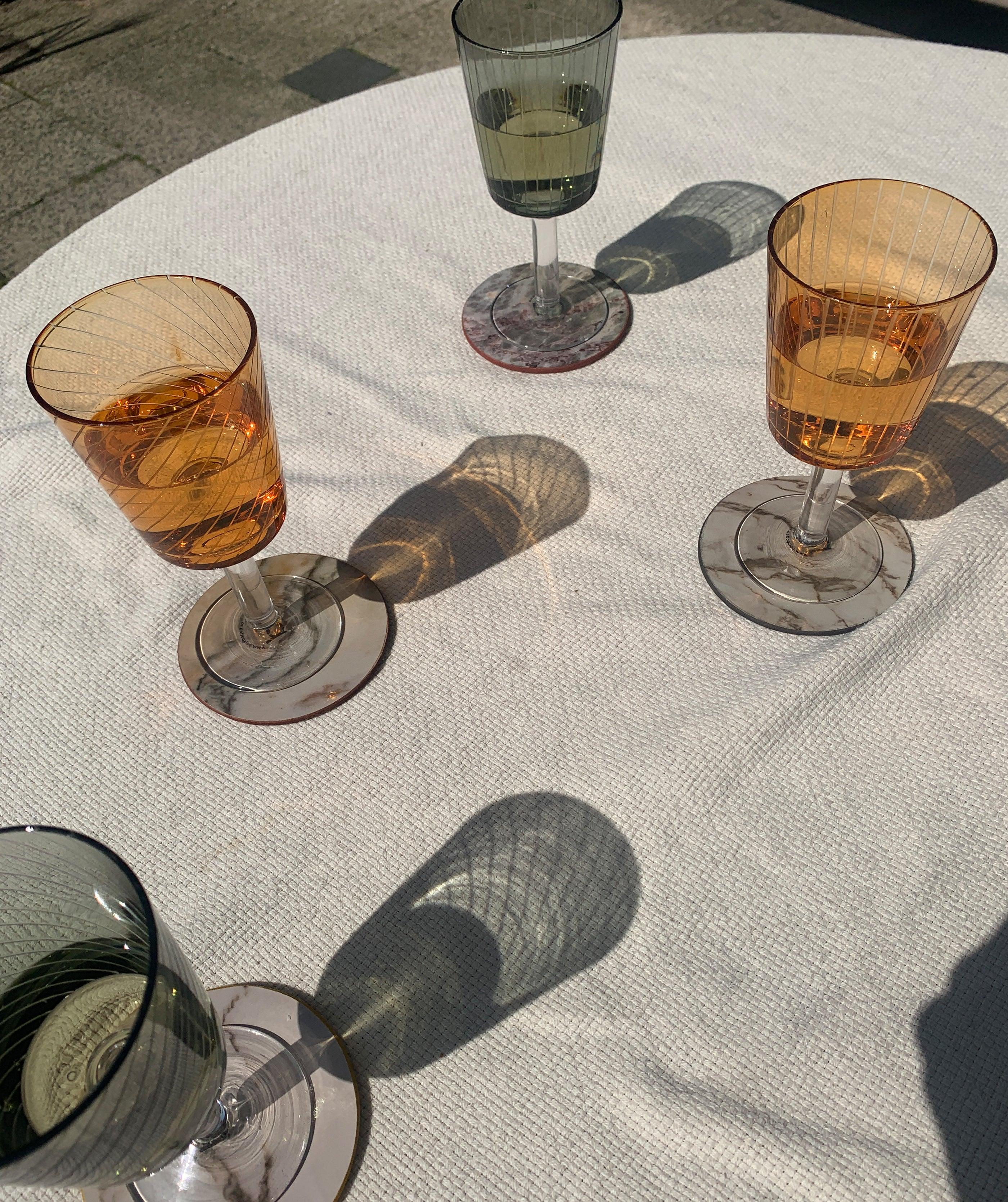 Zestaw kieliszków do wina LIBRARY brązowy Pols Potten Eye on Design