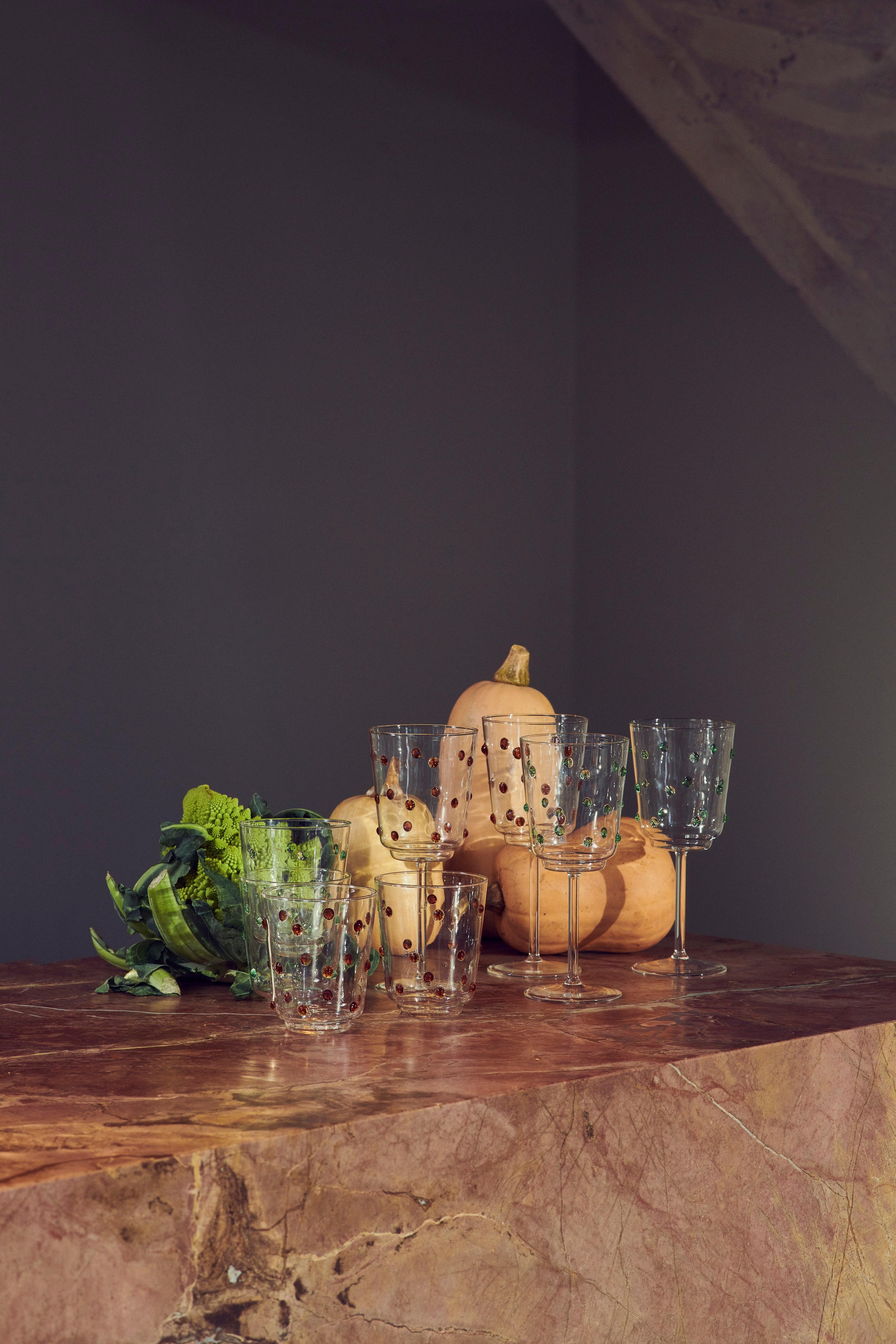 Zestaw kieliszków NOB oliwkowy Pols Potten Eye on Design