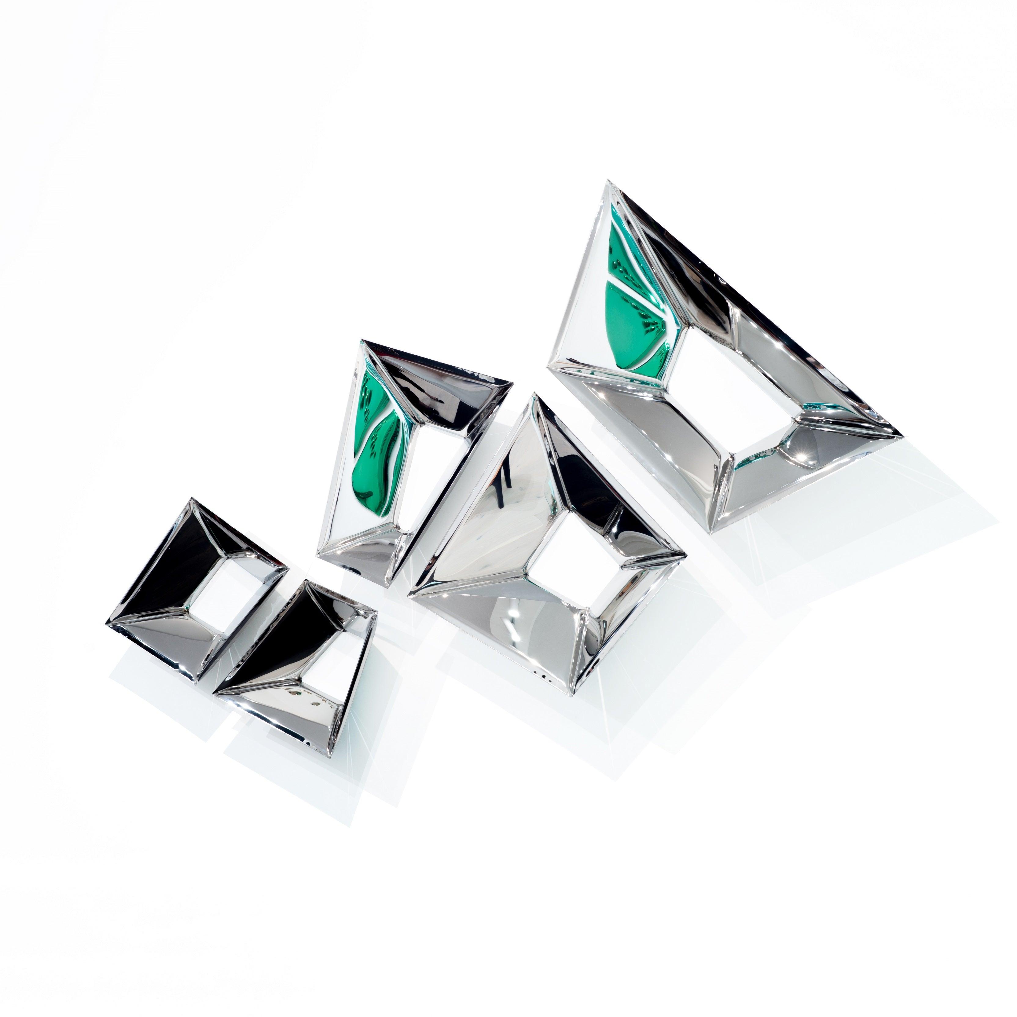 Zestaw luster CRYSTALS inox Zieta Studio 5 Eye on Design