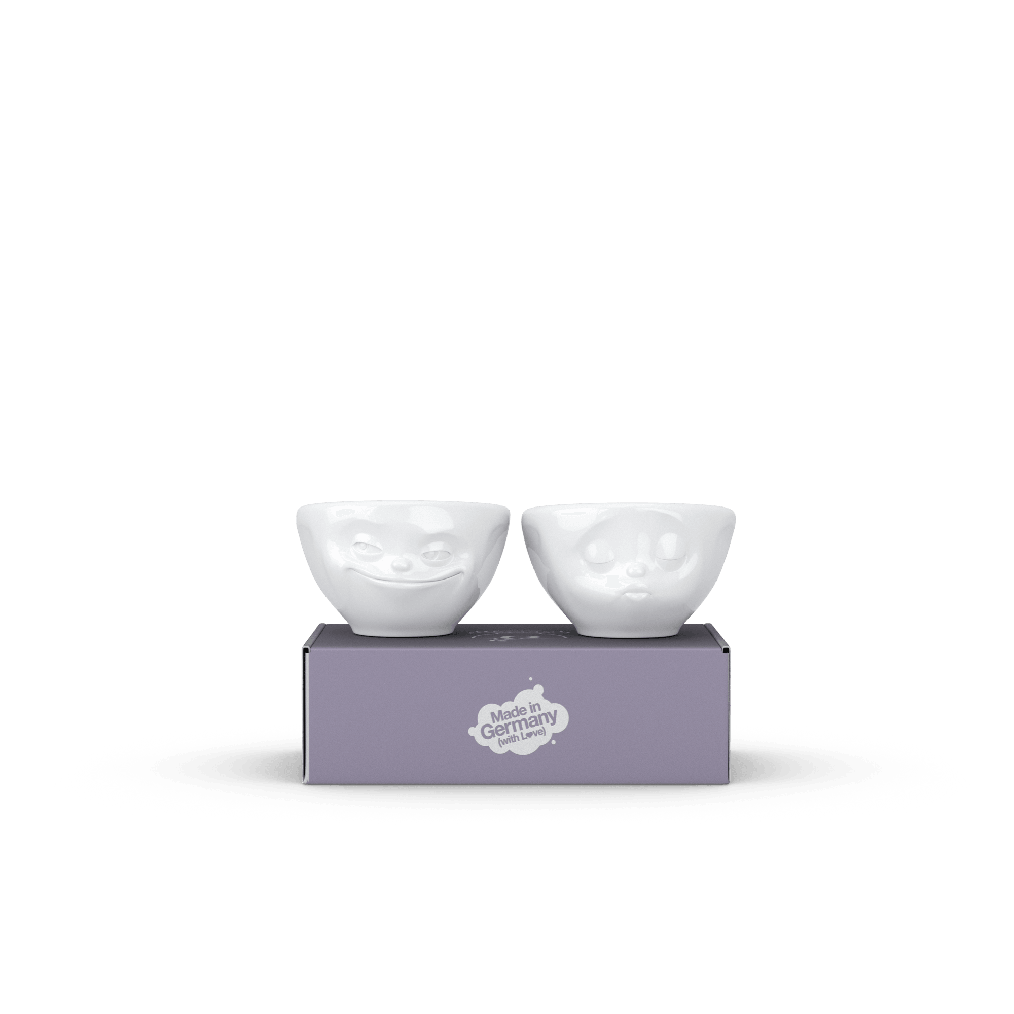 Zestaw miseczek GRINNING & KISSING biały 58products 100 ml Eye on Design