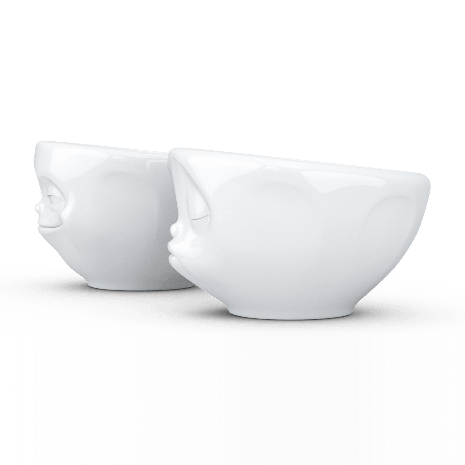 Zestaw miseczek GRINNING & KISSING biały 58products Eye on Design
