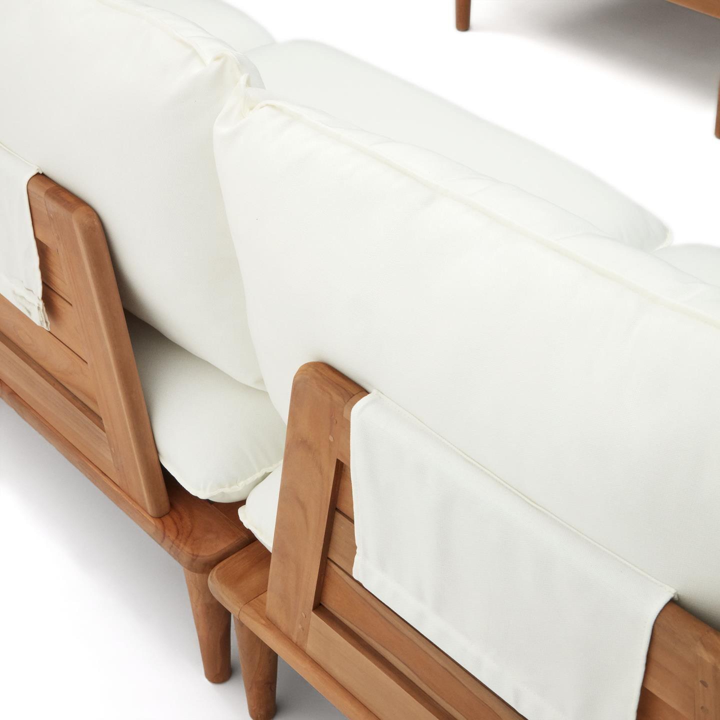 Zestaw ogrodowy z sofą PORTITXOL lite drewno tekowe La Forma Eye on Design