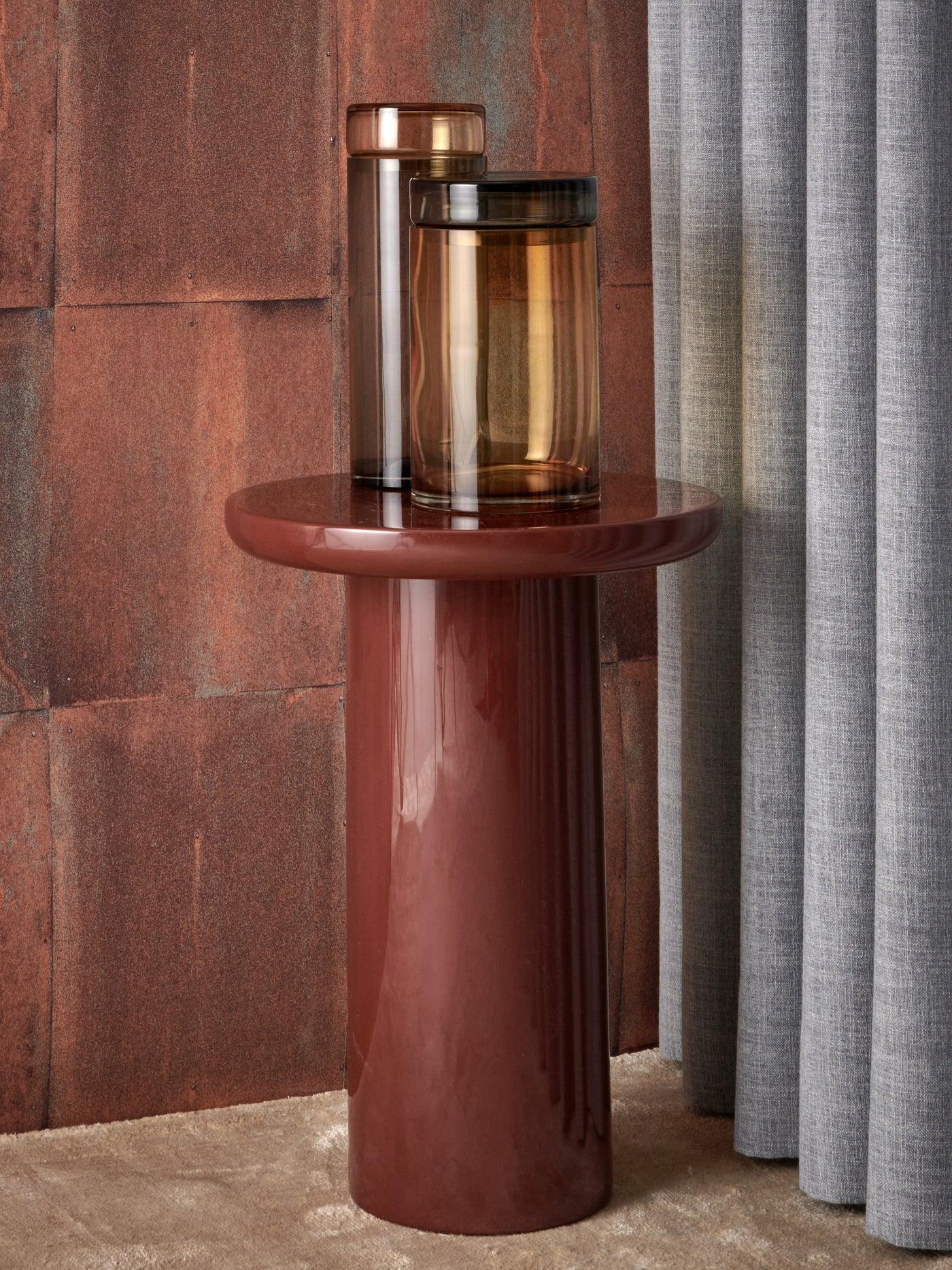 Zestaw słoików CAPS AND JARS brązowy z zielonym Pols Potten Eye on Design