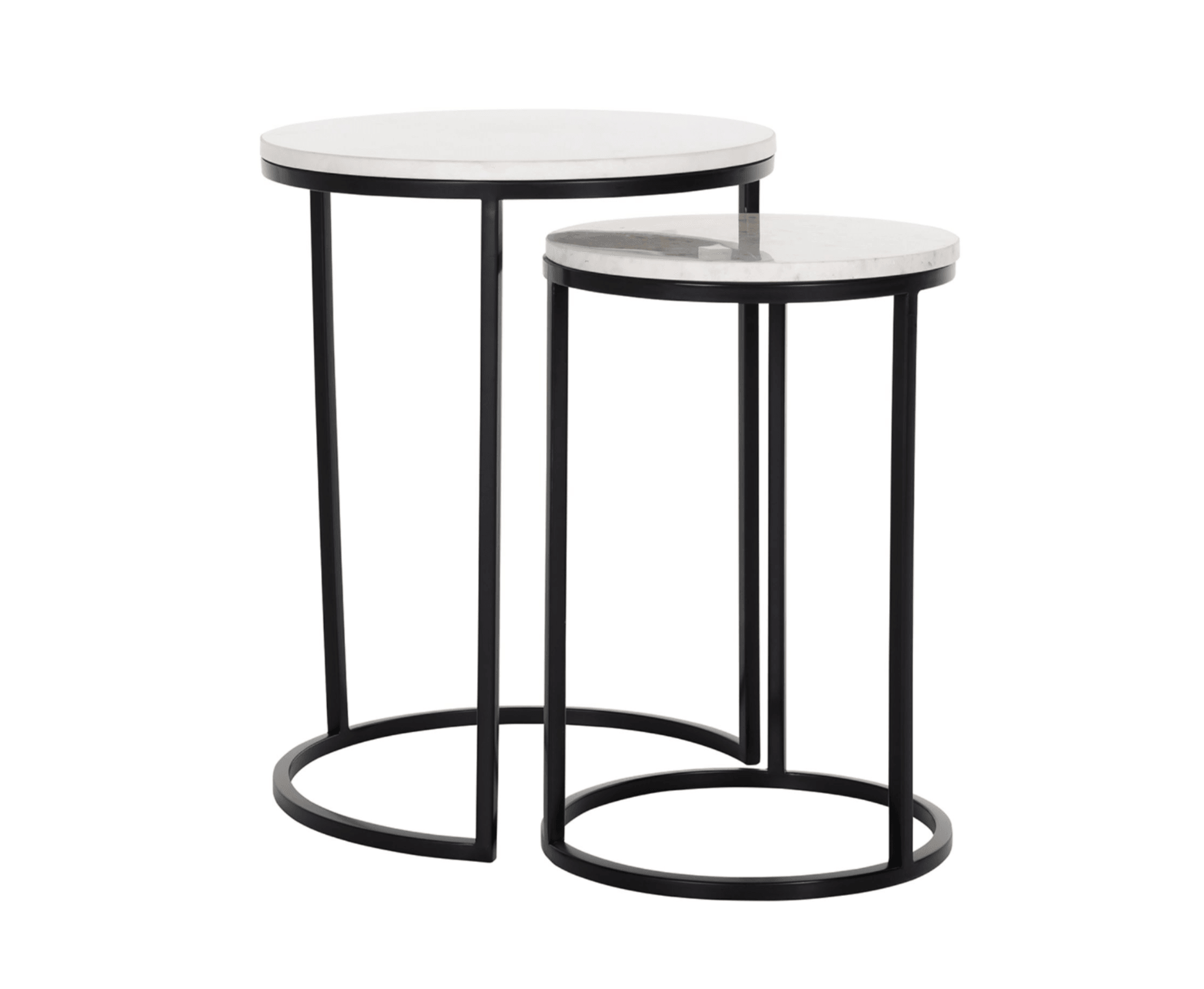 Zestaw stolików bocznych LEXINGTON biały Richmond Interiors Eye on Design