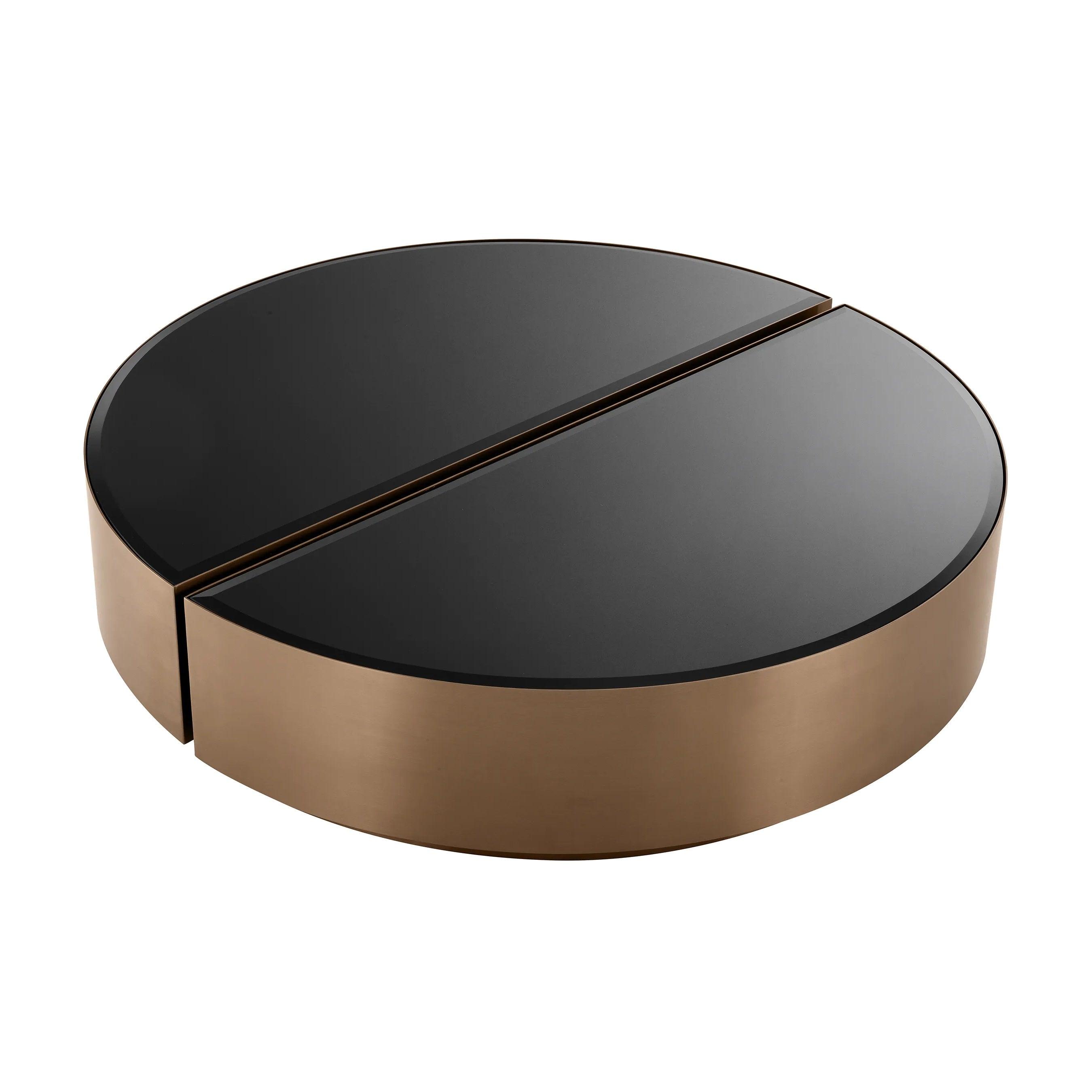 Zestaw stolików kawowych ASTRA szczotkowana miedź Eichholtz Eye on Design