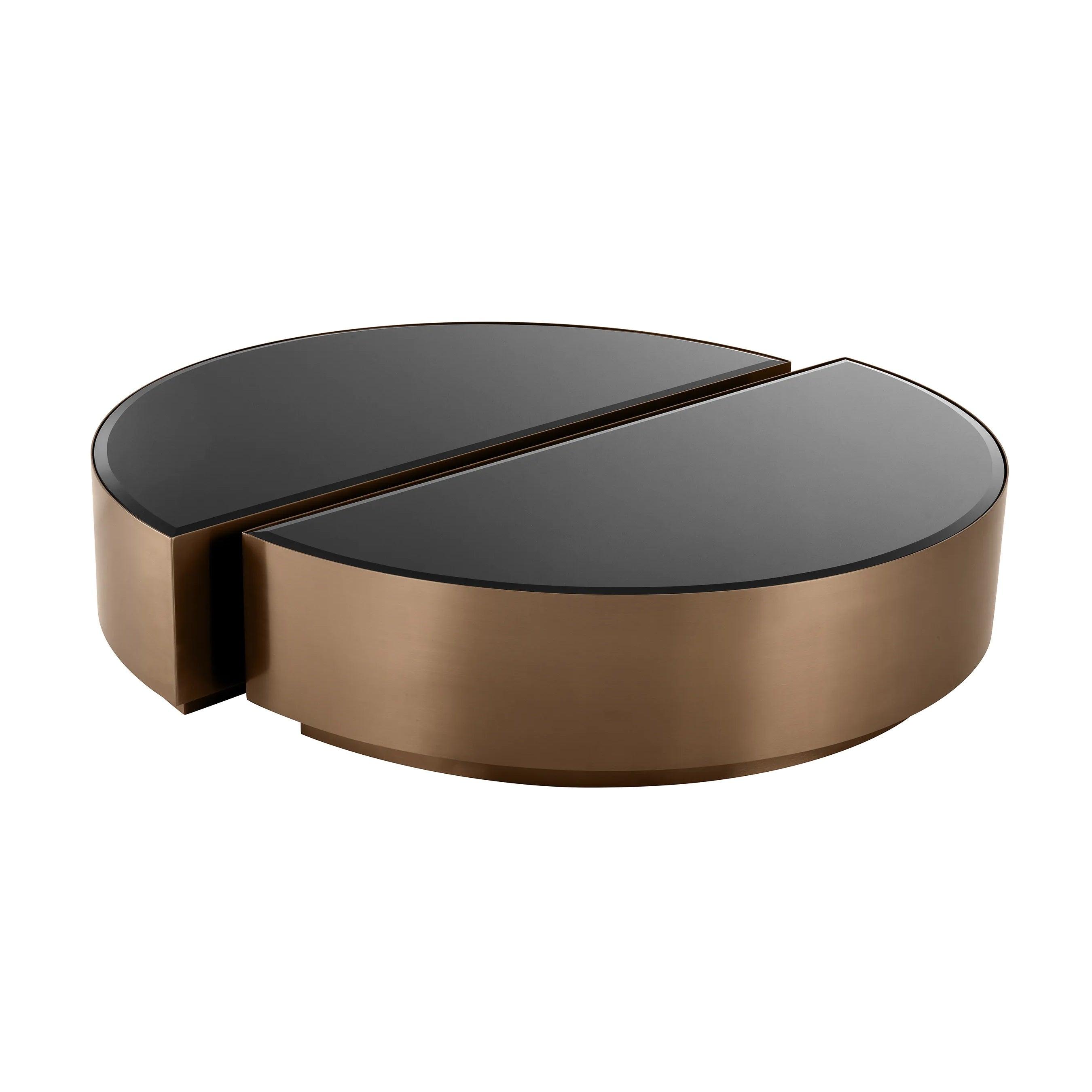 Zestaw stolików kawowych ASTRA szczotkowana miedź Eichholtz Eye on Design