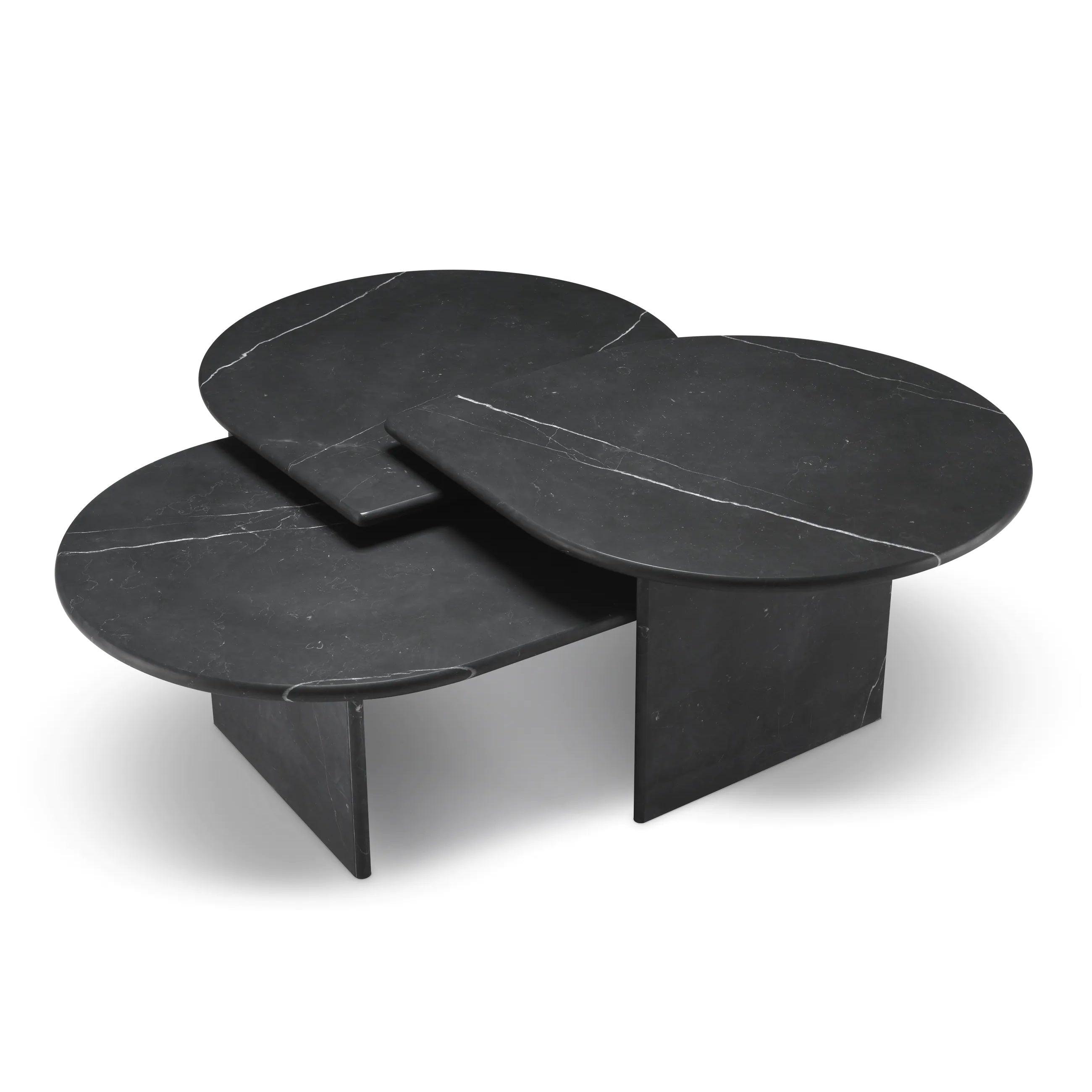 Zestaw stolików kawowych NAPLES czarny Eichholtz Eye on Design