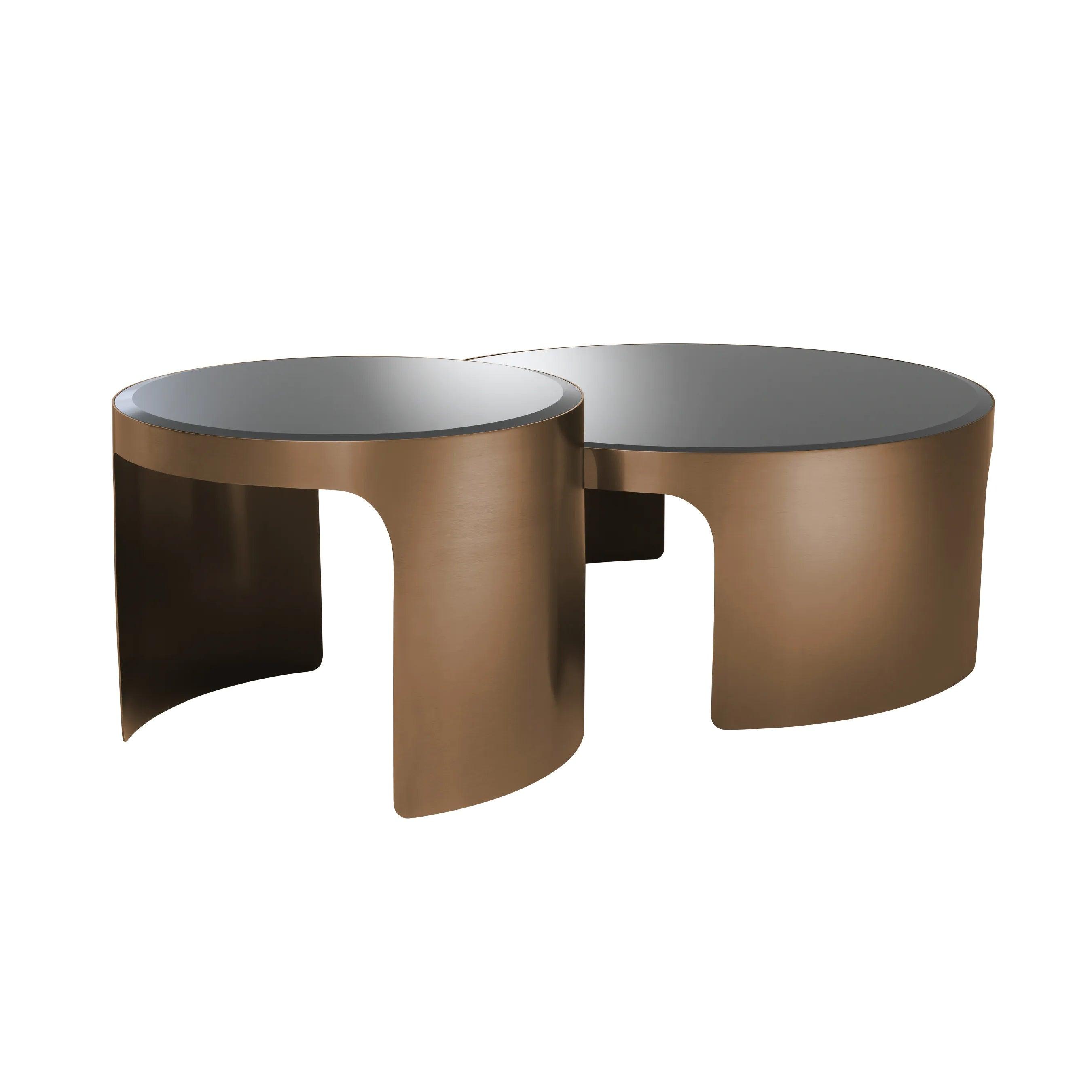 Zestaw stolików kawowych PIEMONTE miedziany Eichholtz Eye on Design