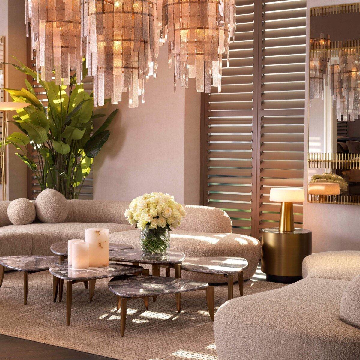 Zestaw stolików kawowych REGIONI szary marmur Eichholtz Eye on Design