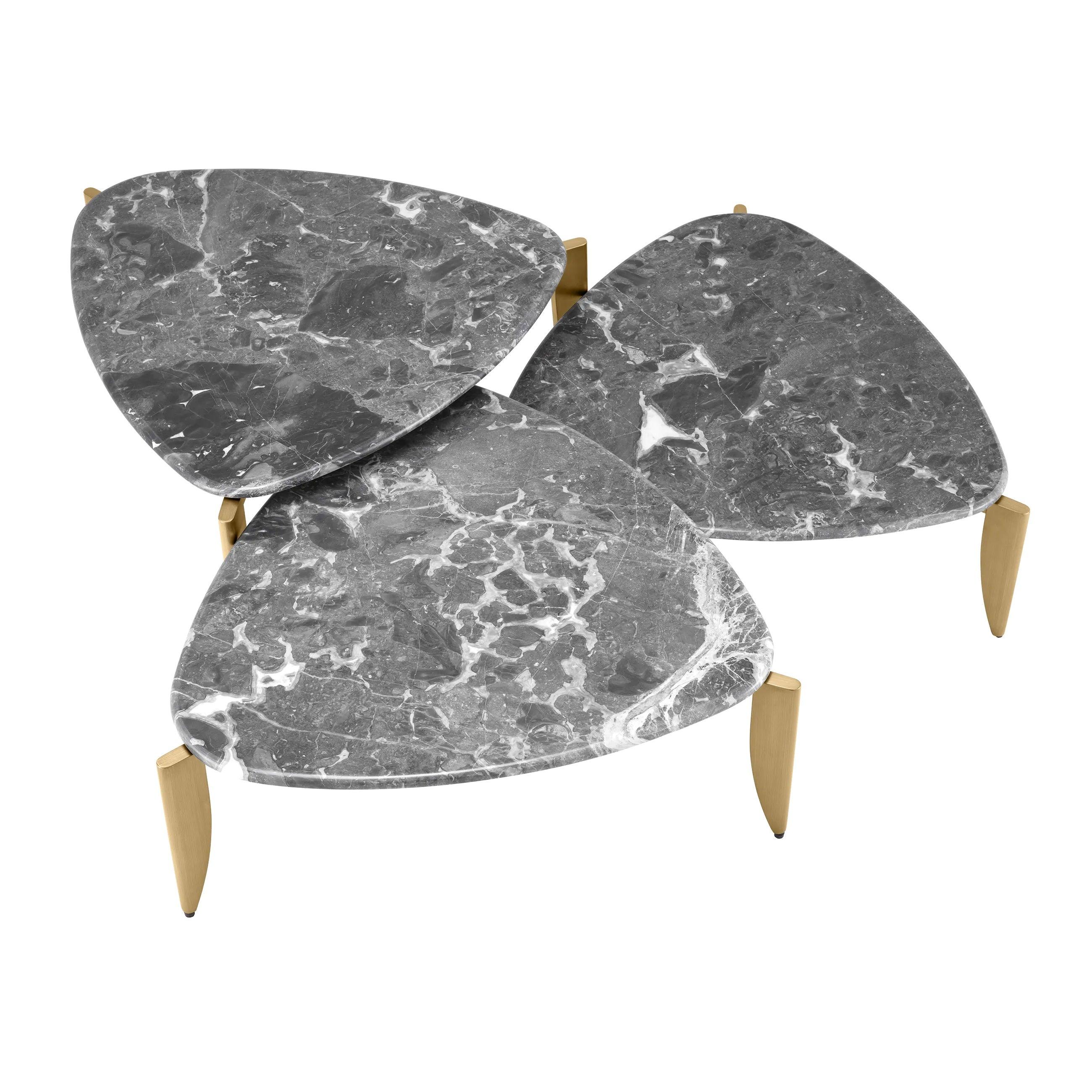 Zestaw stolików kawowych REGIONI szary marmur Eichholtz Eye on Design