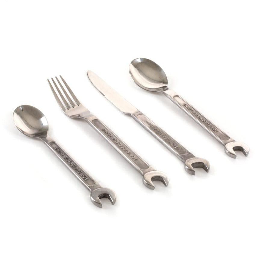 Zestaw sztućców MACHINE COLLECTION stalowy Seletti Eye on Design