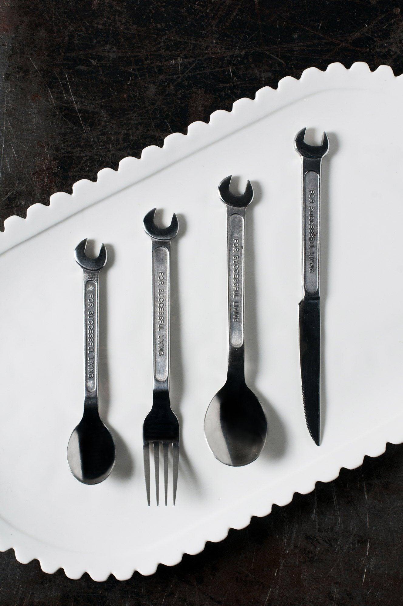 Zestaw sztućców MACHINE COLLECTION stalowy Seletti Eye on Design