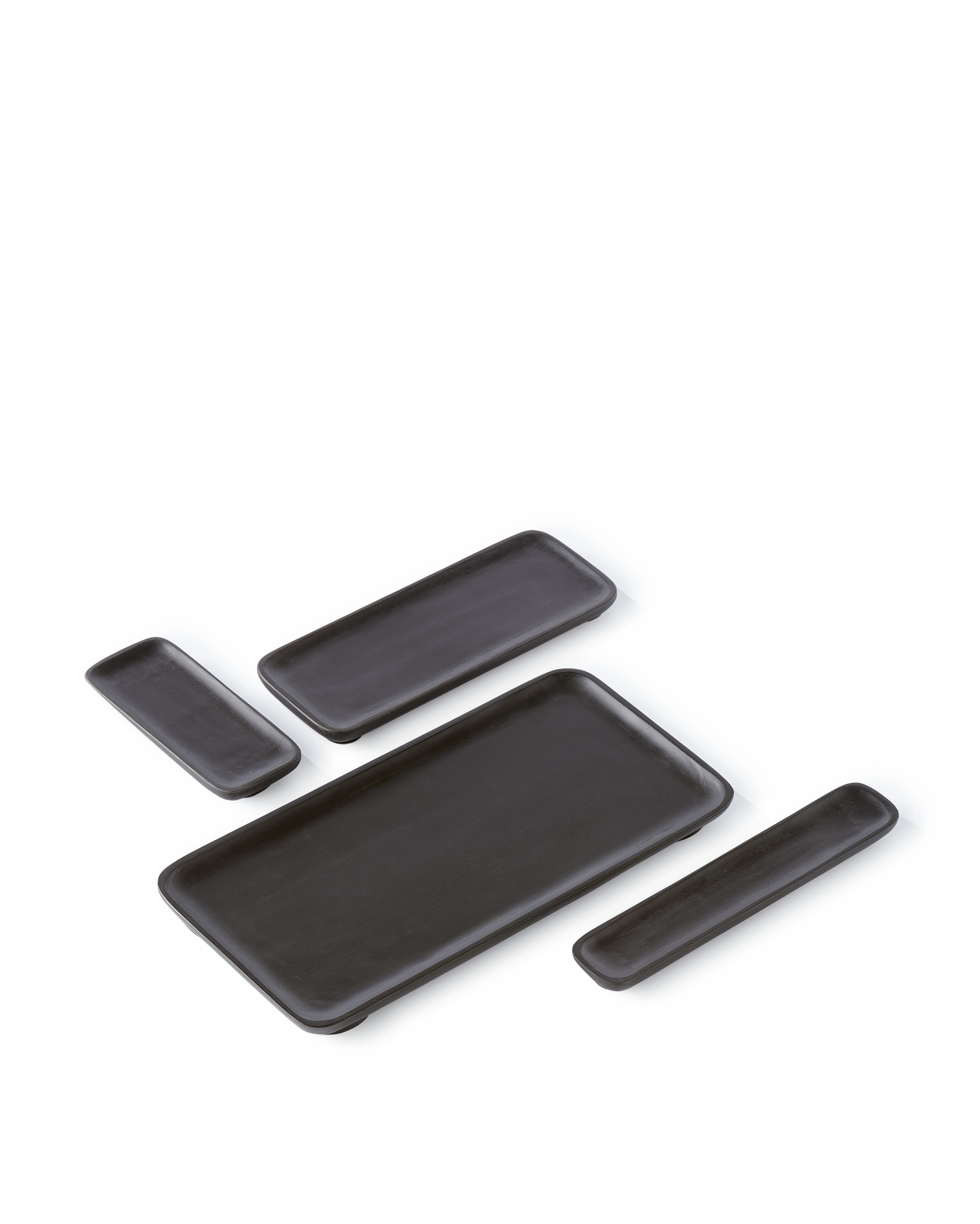 Zestaw tac PLANKI czarny Pols Potten Eye on Design