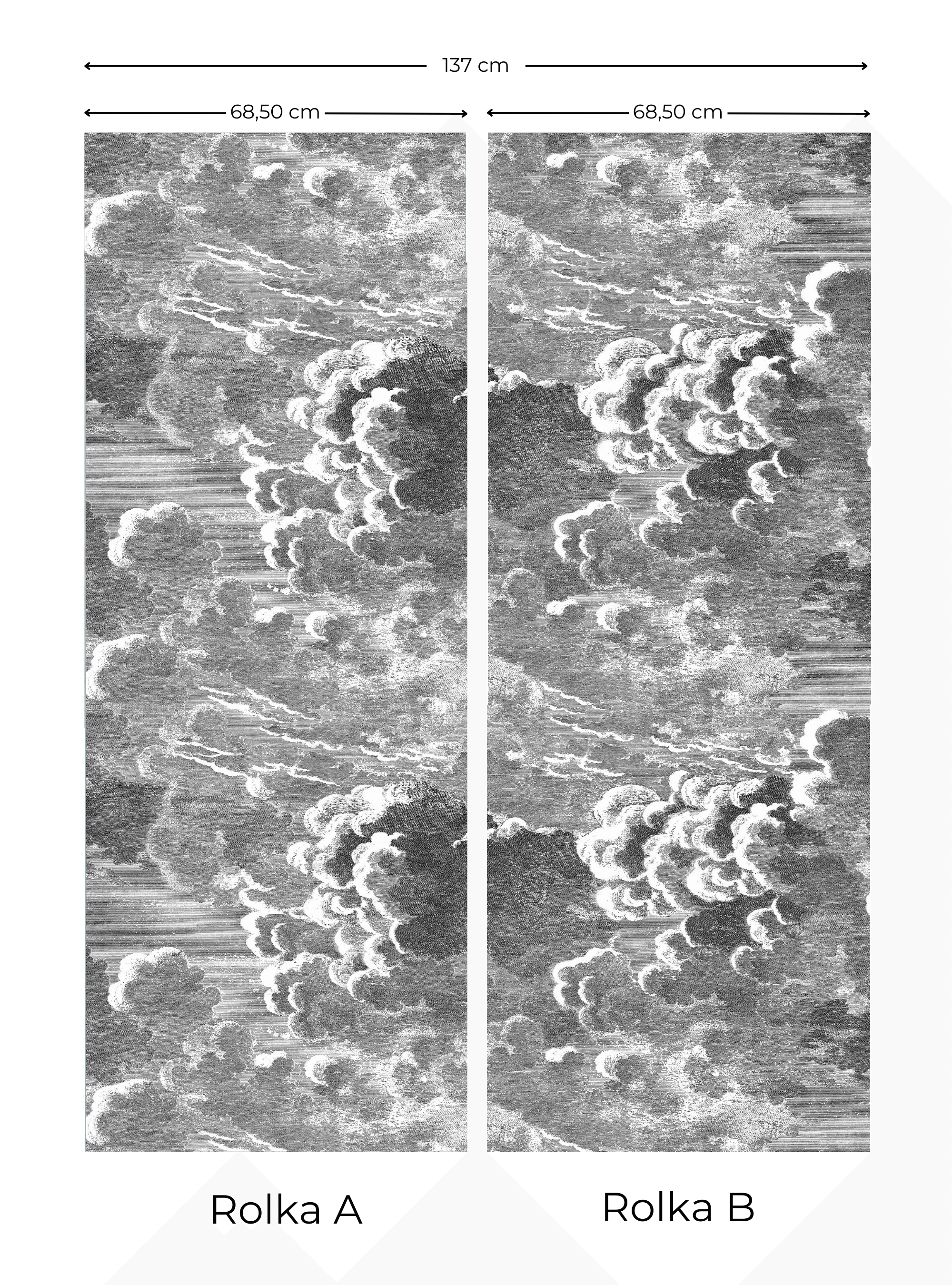 Zestaw tapet FORNASETTI - Nuvolette brzoskwiniowy Cole & Son Eye on Design