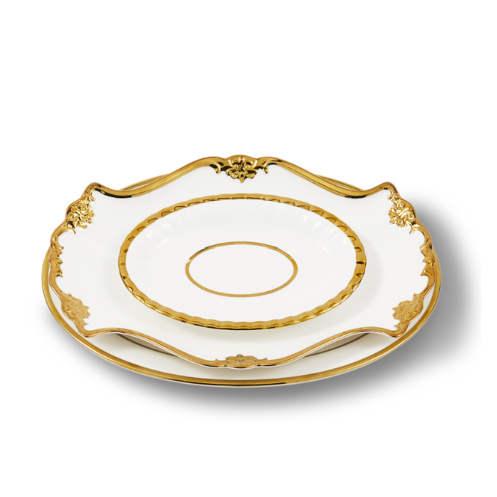 GOLDEN FINDS porcelain serving set