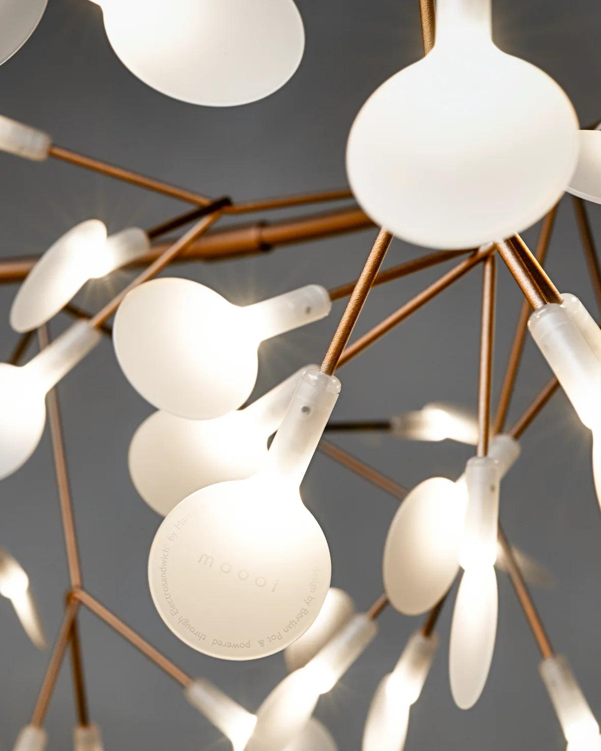 Żyrandol HERACLEUM III LINEAR miedziany Moooi Eye on Design