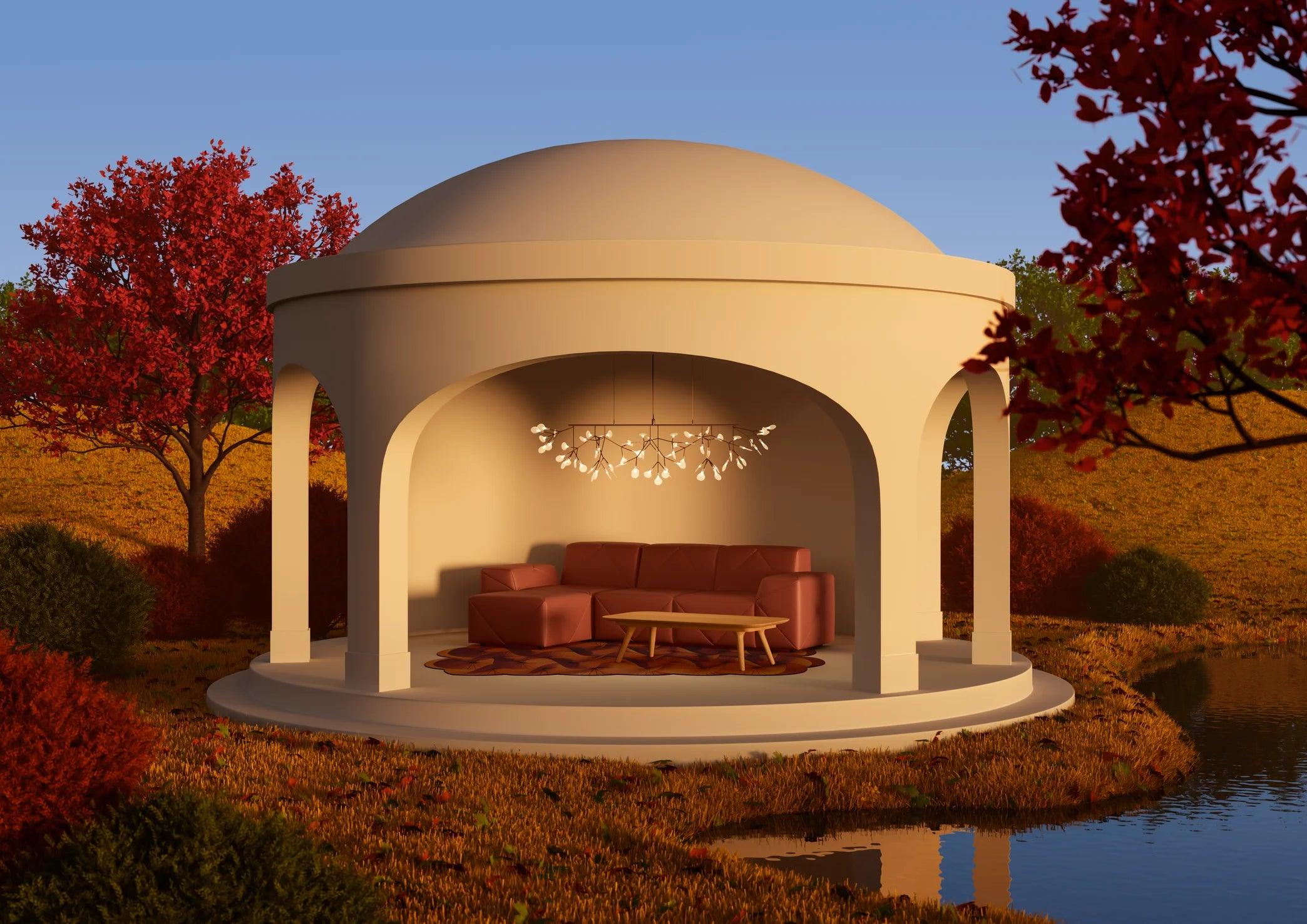 Żyrandol HERACLEUM III LINEAR niklowany Moooi Eye on Design