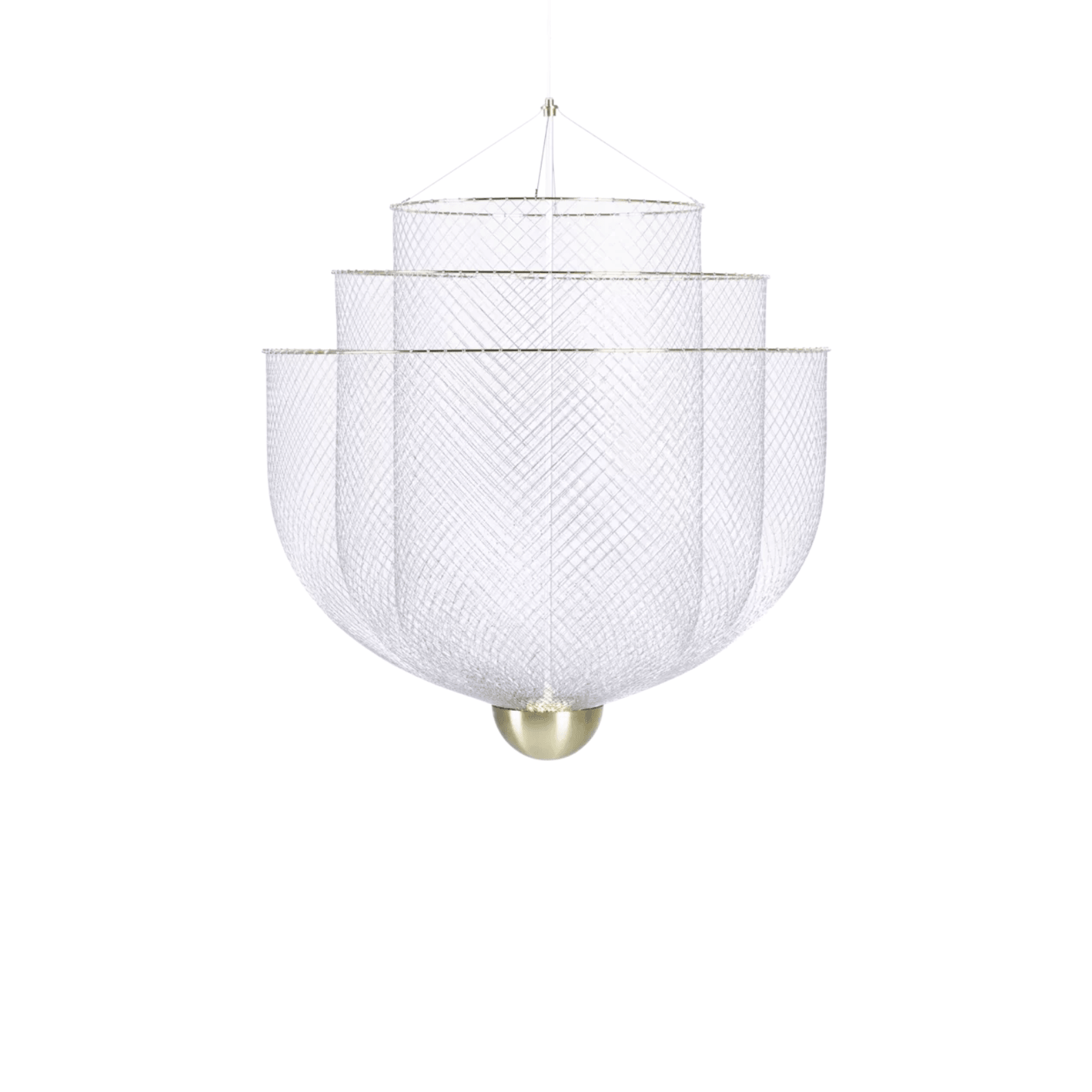 Żyrandol MESHMATICS mosiądz Moooi 58 cm Eye on Design