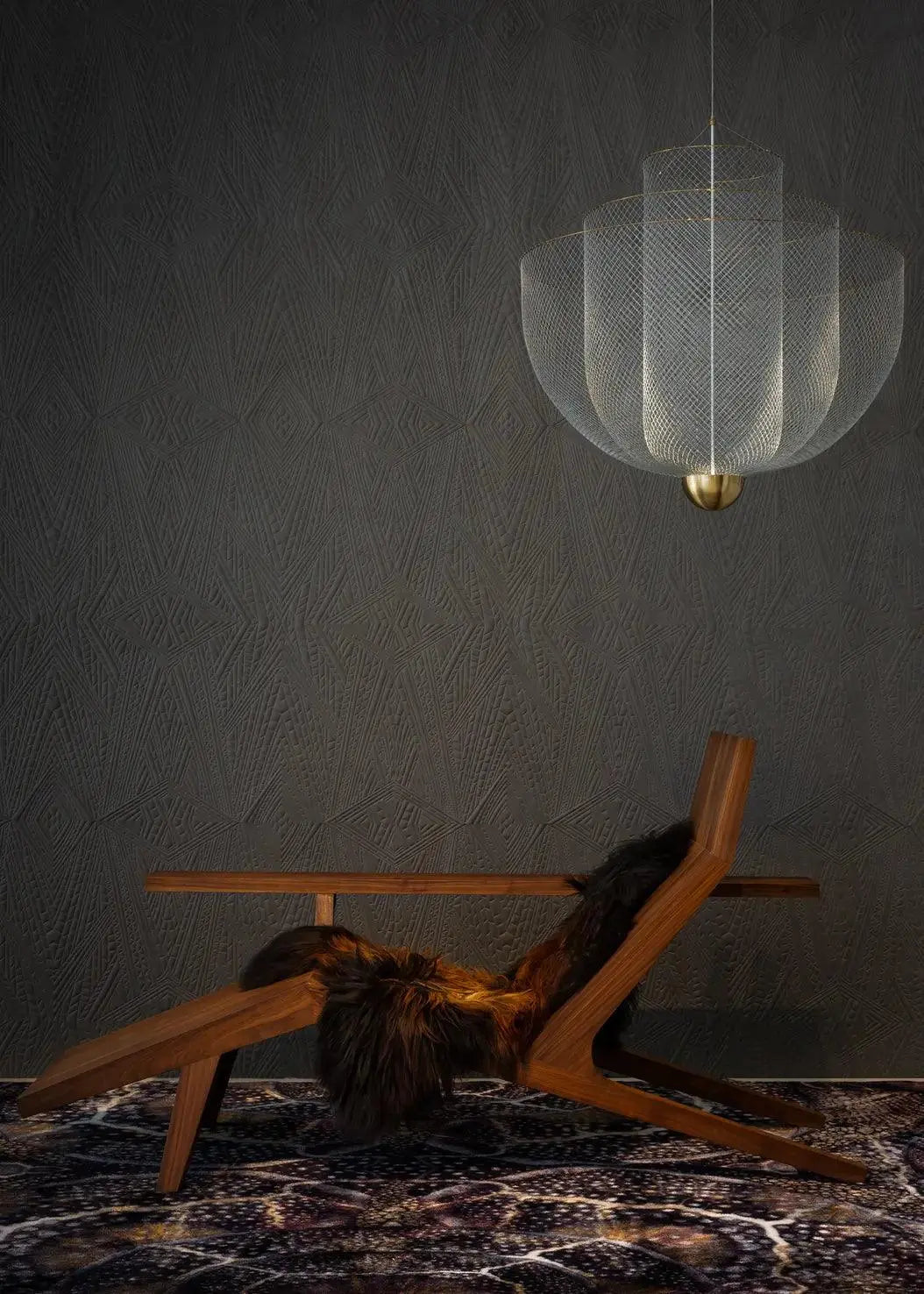 Żyrandol MESHMATICS mosiądz – Moooi