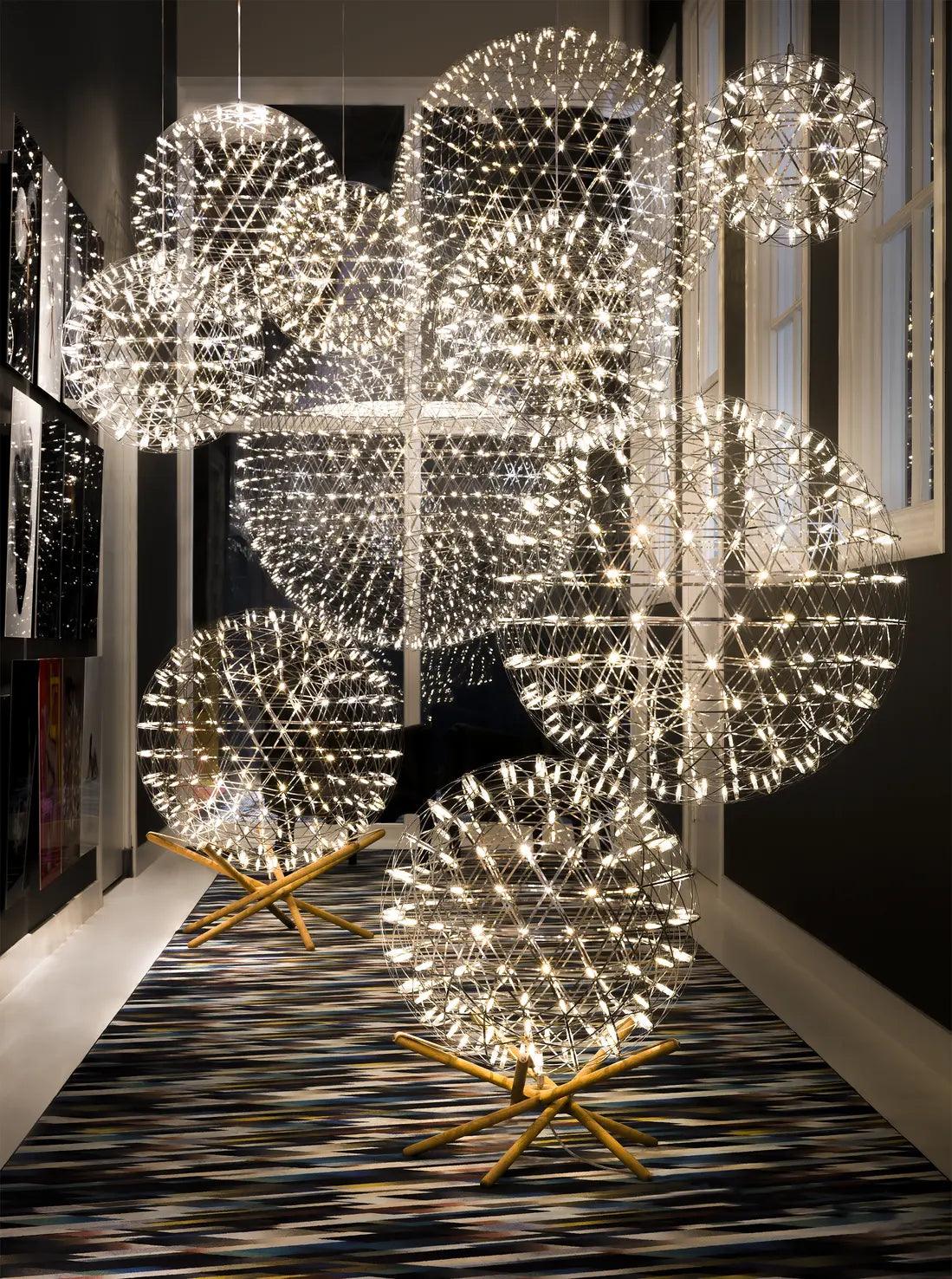 Żyrandol RAIMOND II R127-R163-R199 stal nierdzewna Moooi Eye on Design