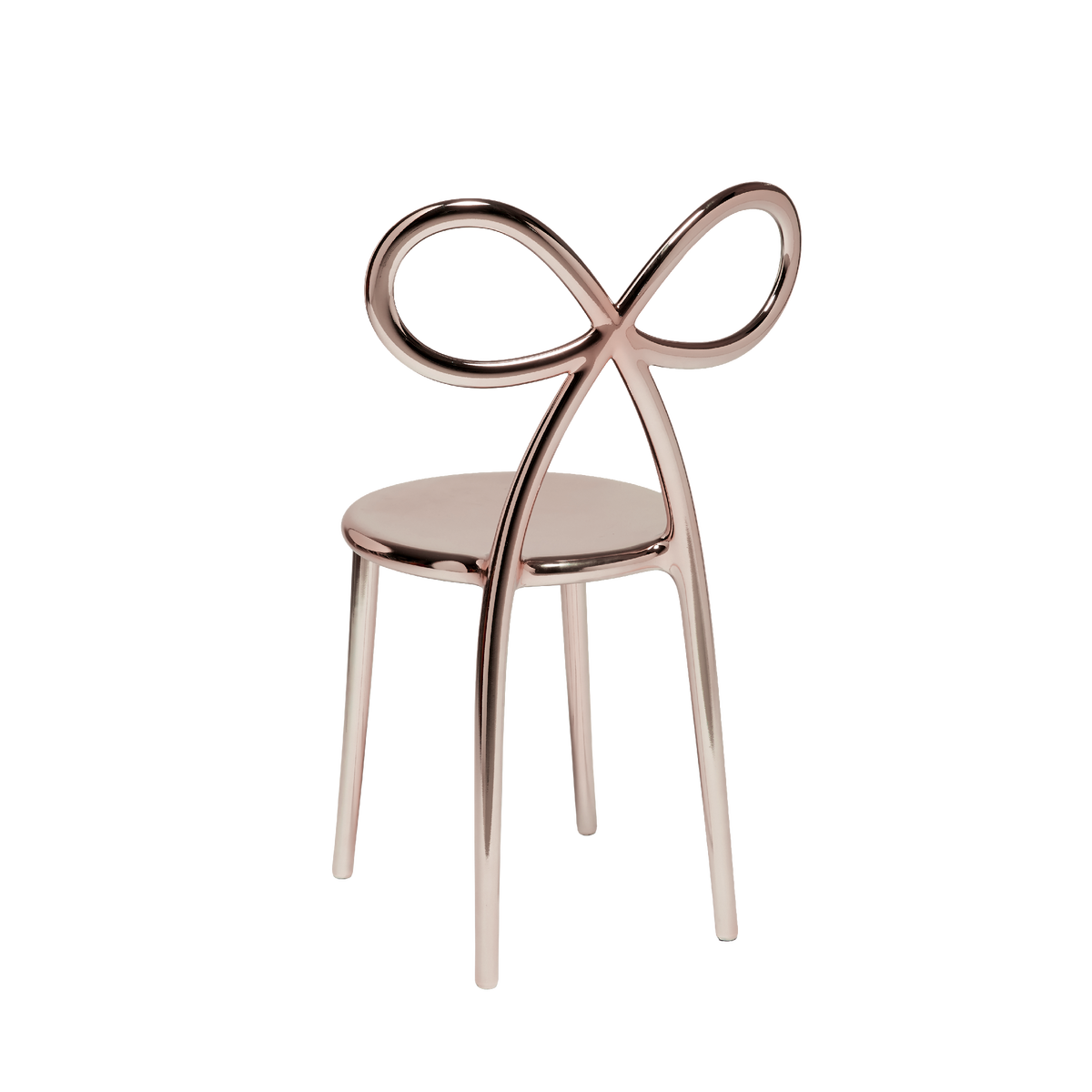 Zestaw krzeseł RIBBON różowy metal Qeeboo Eye on Design