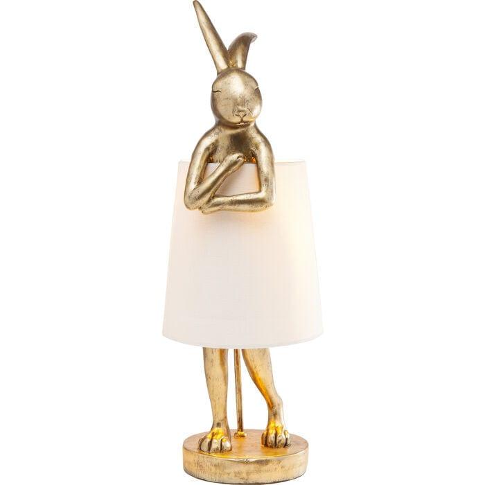 Lampa stołowa złota w kształcie królika – Kare Design