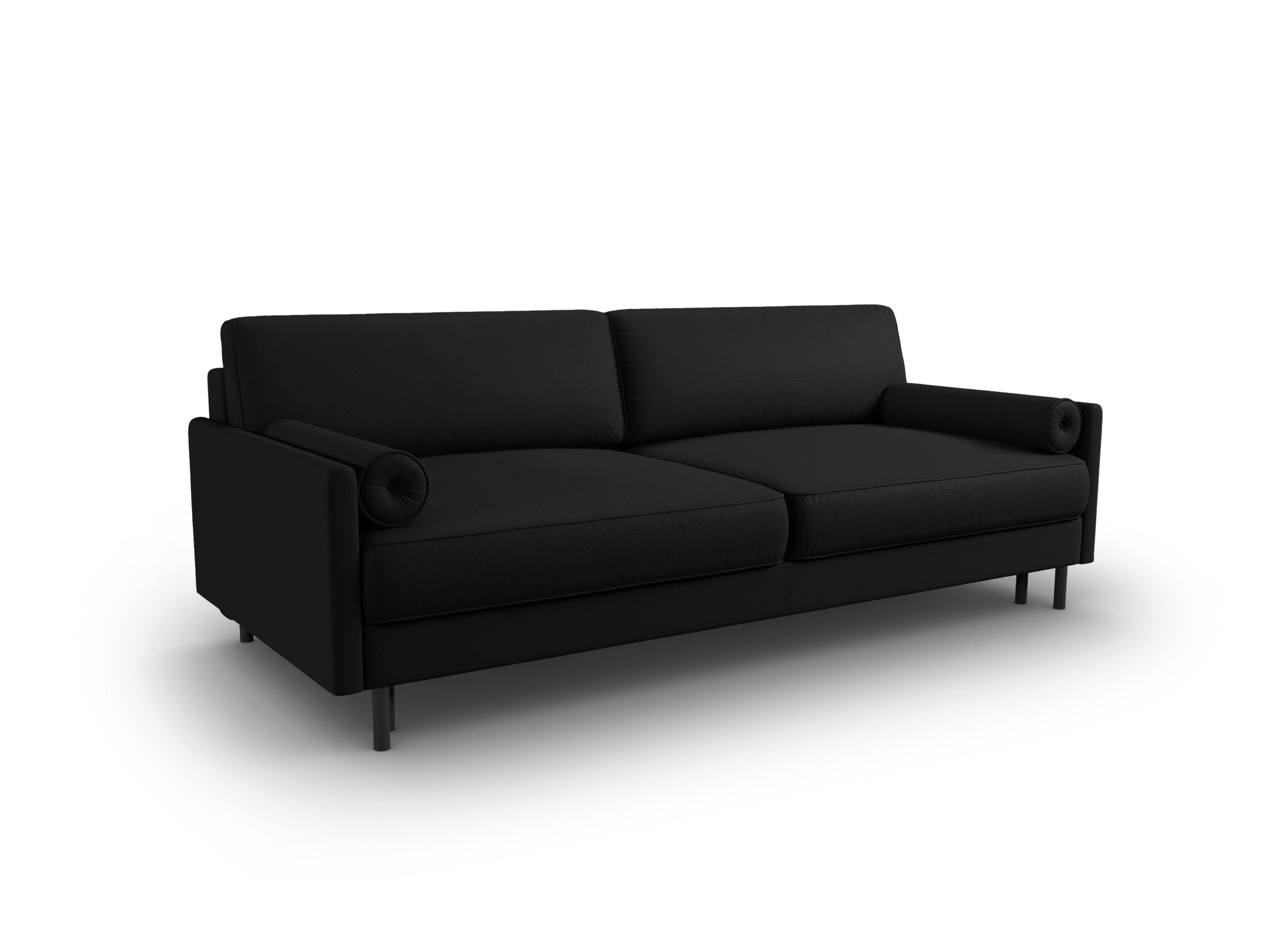 Sofa z funkcją spania SCOTT czarny Micadoni Eye on Design