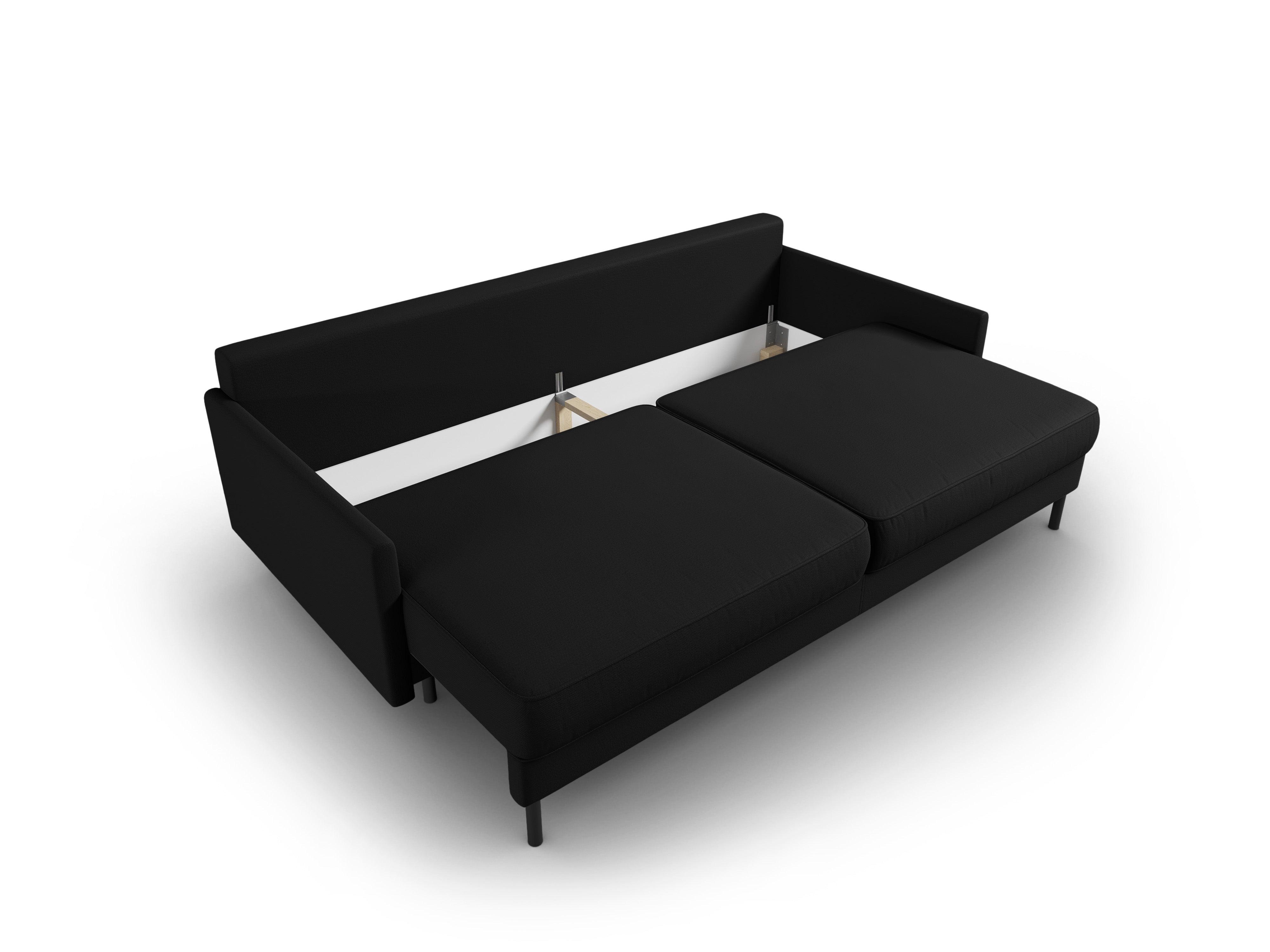 Sofa z funkcją spania SCOTT czarny Micadoni Eye on Design