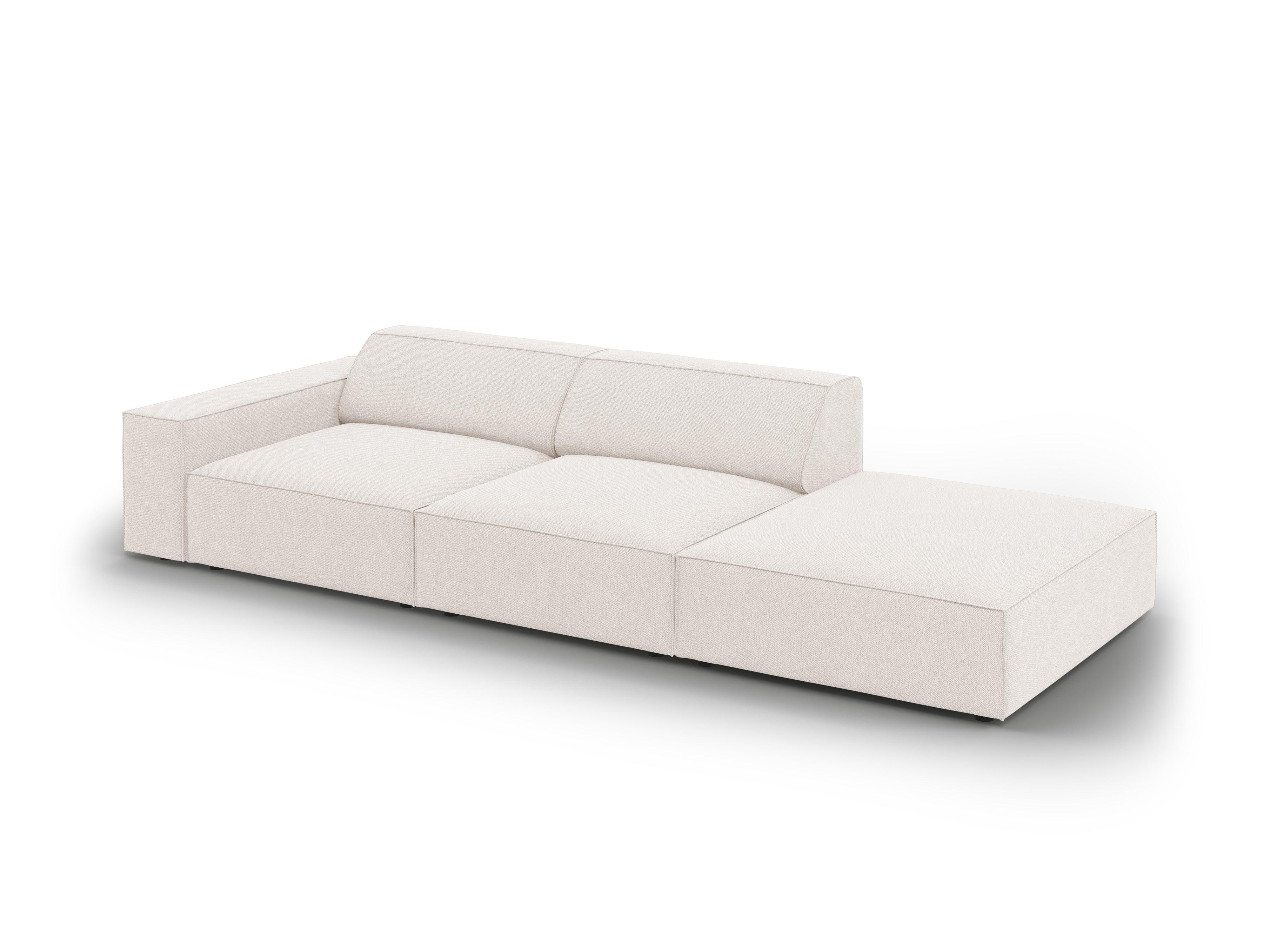 Sofa prawostronna 3-osobowa JODIE jasnobeżowy – Micadoni