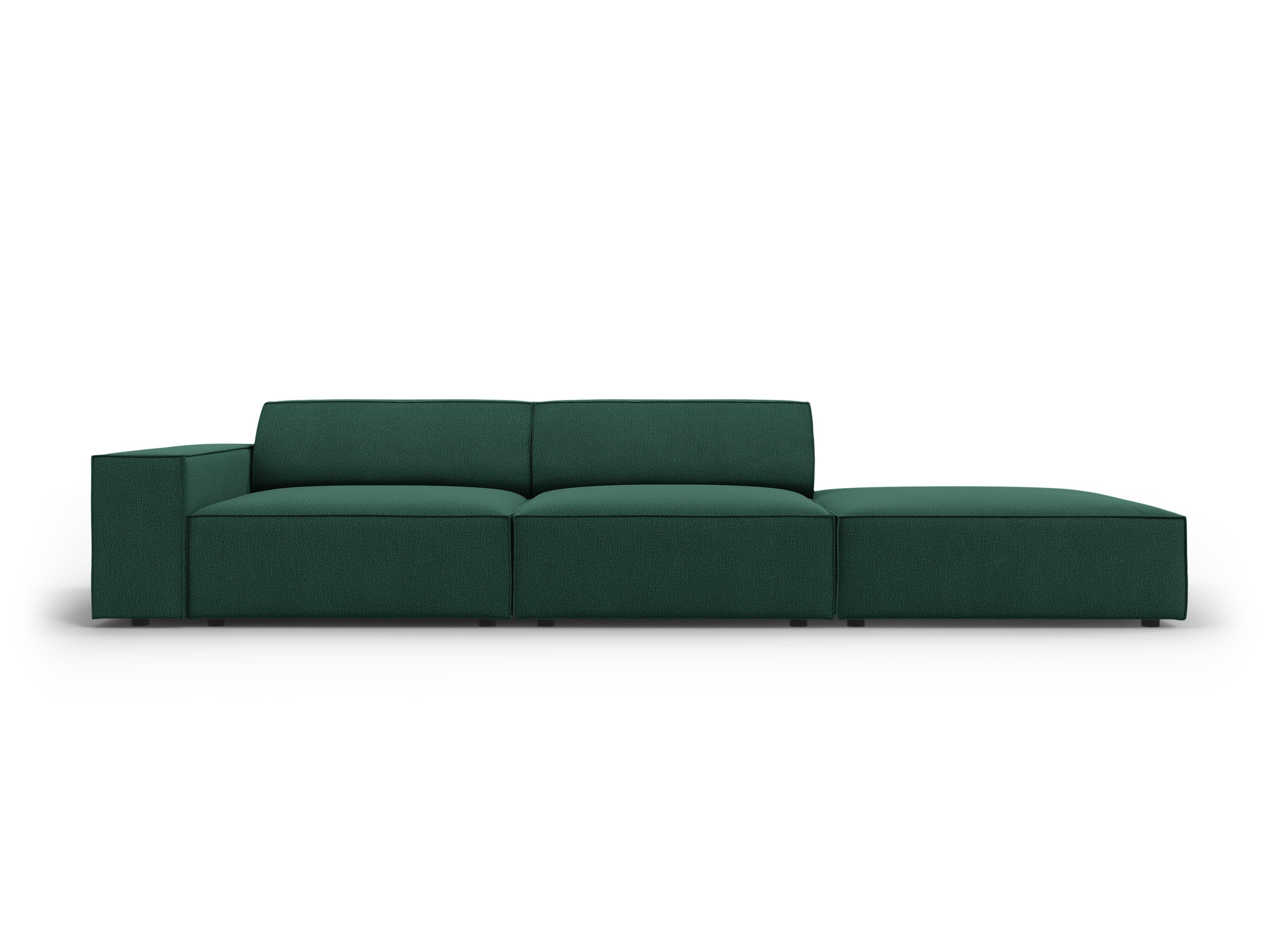 Sofa prawostronna 3-osobowa JODIE zielony Micadoni Eye on Design