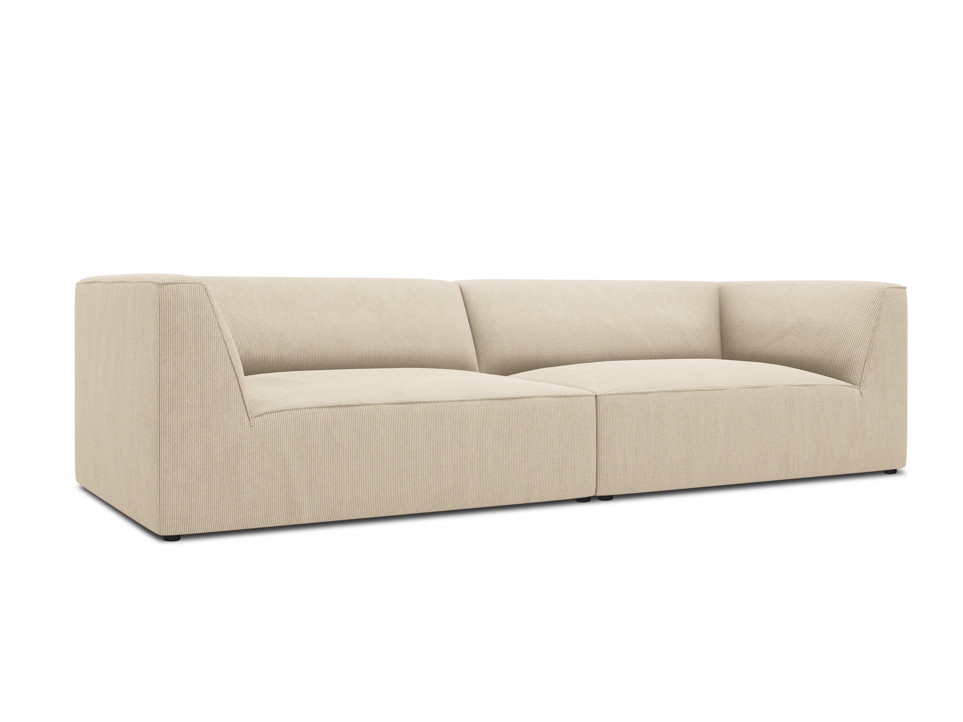 Sofa sztruksowa RUBY beżowy – Micadoni