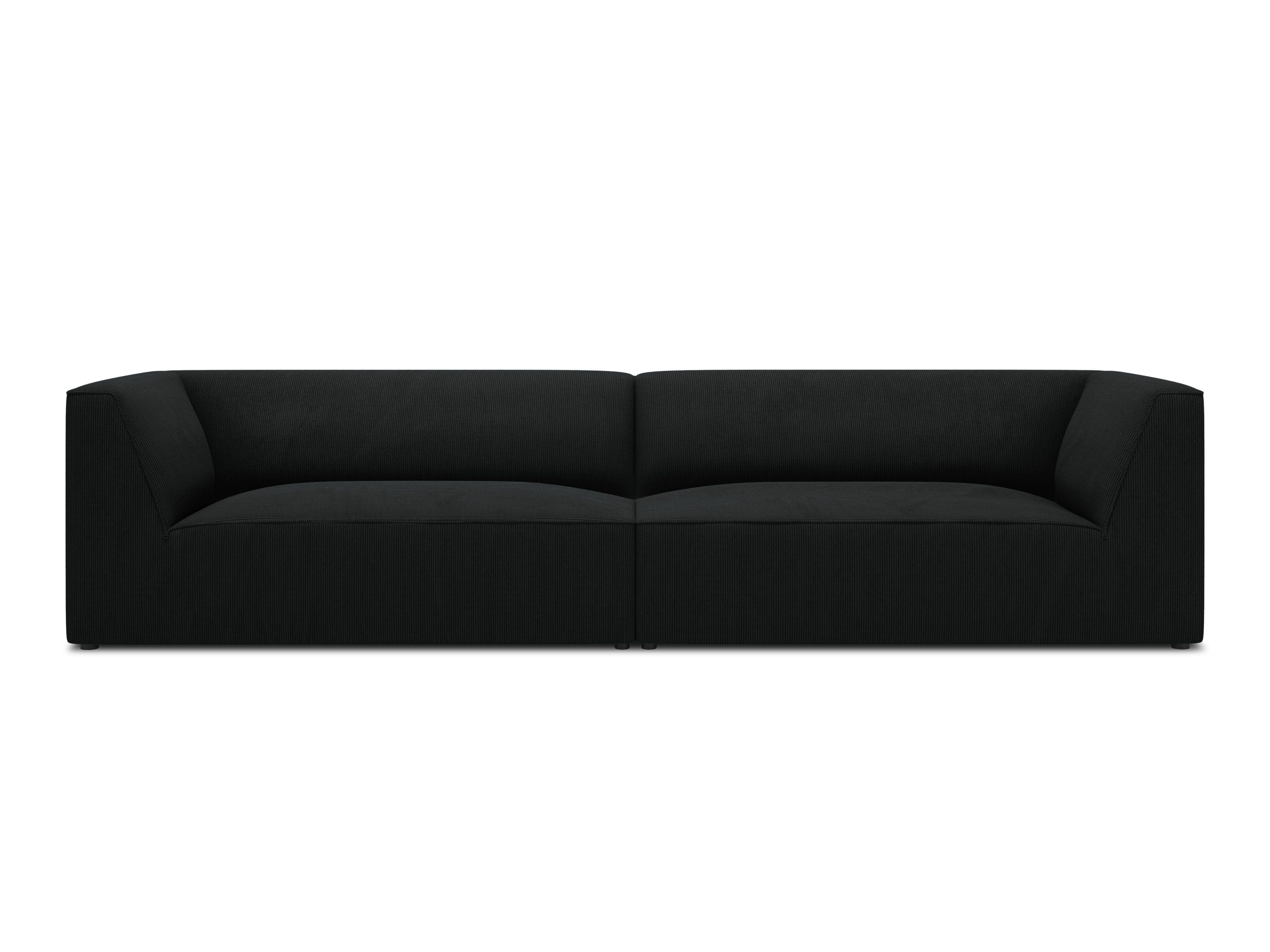 Sofa sztruksowa RUBY czarny Micadoni Eye on Design