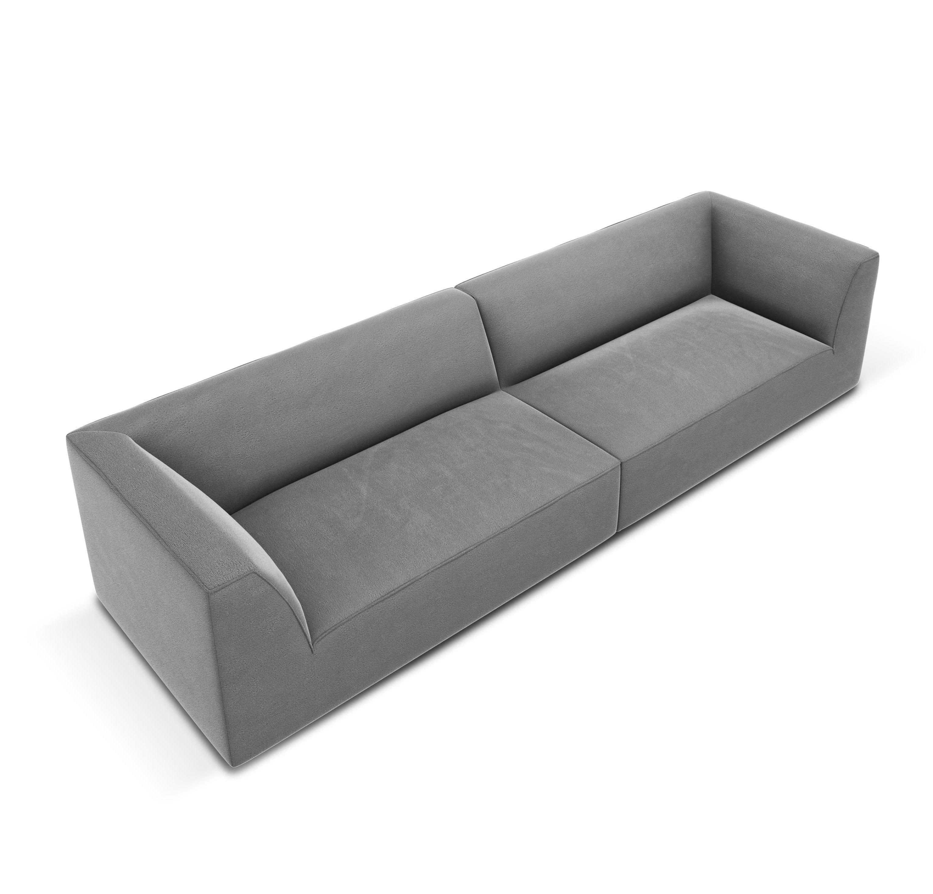 Sofa aksamitna RUBY szary – Micadoni