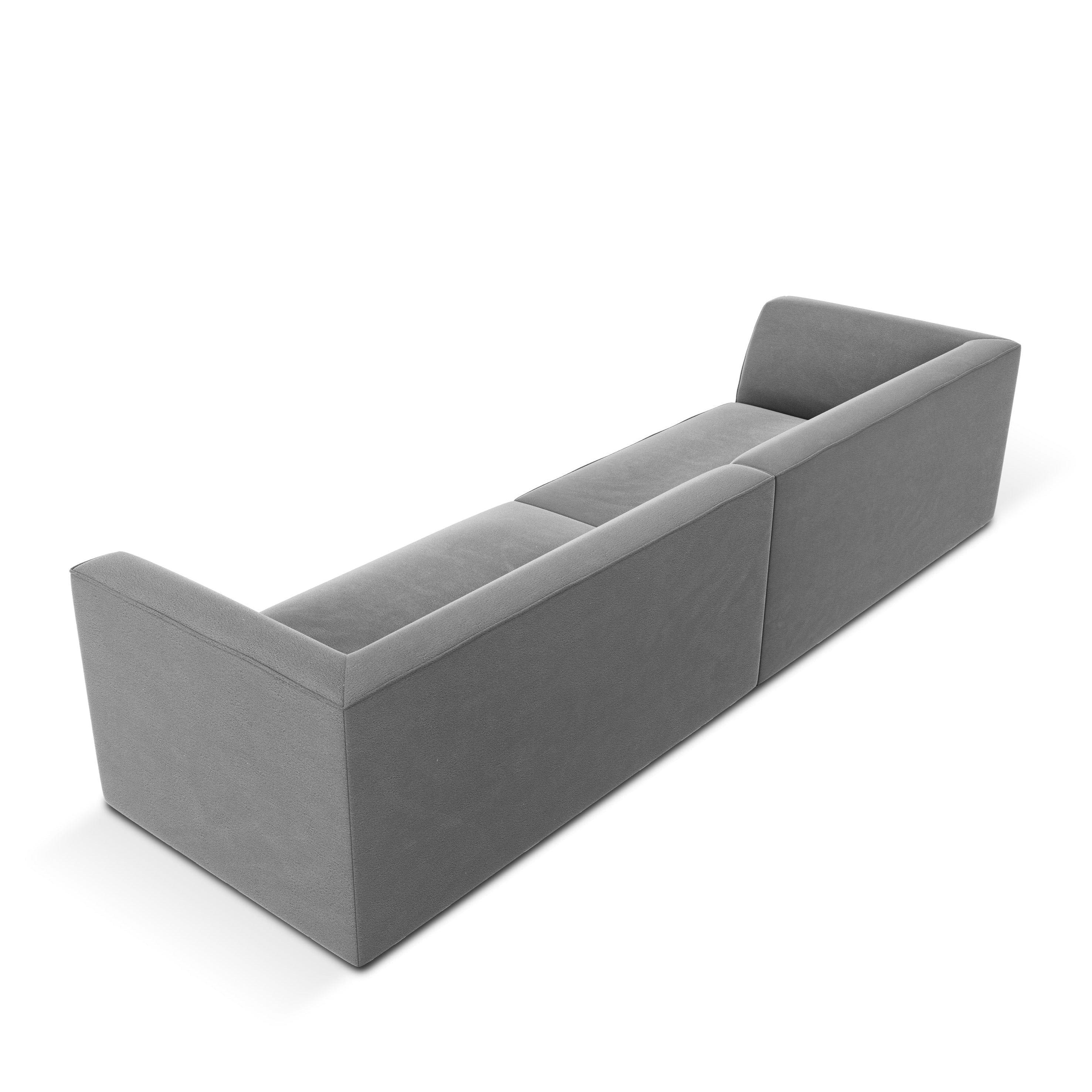 Sofa aksamitna RUBY szary – Micadoni