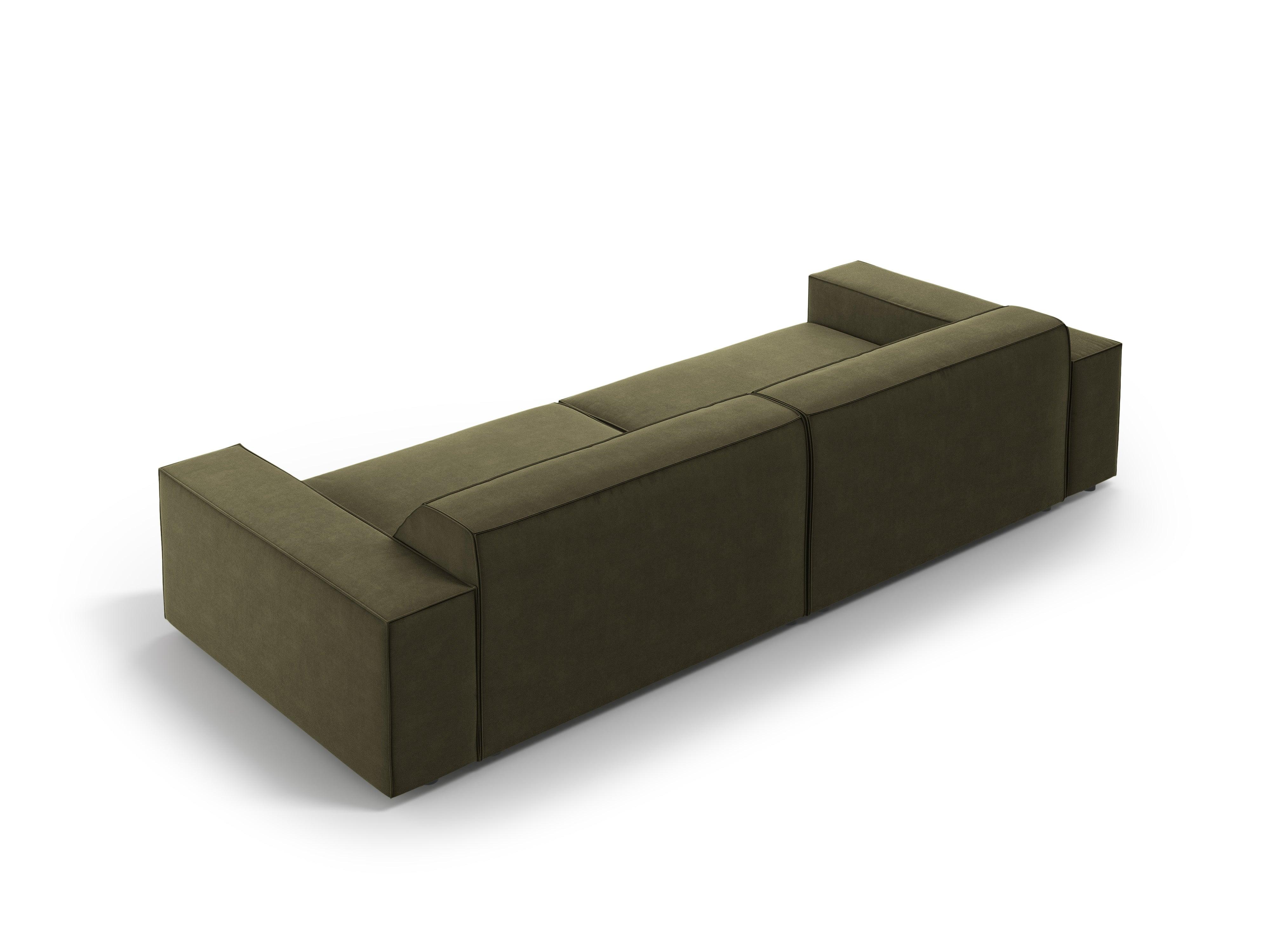 Sofa aksamitna 4-osobowa JODIE zielony Micadoni Eye on Design