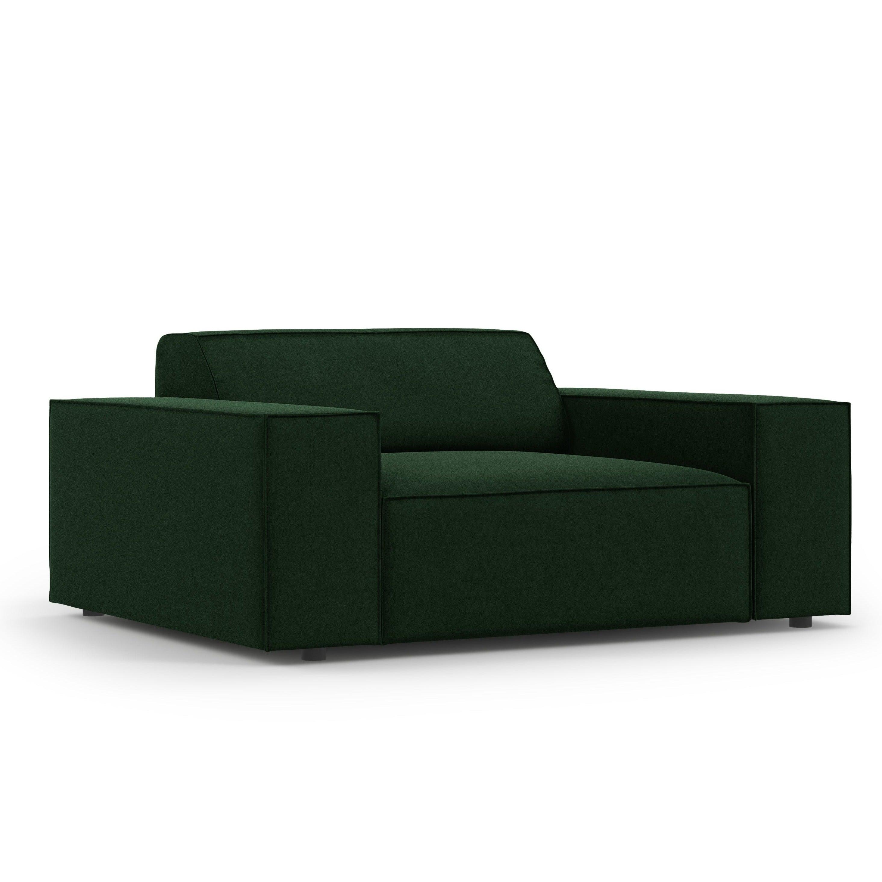 Fotel aksamitny JODIE butelkowa zieleń Micadoni Eye on Design