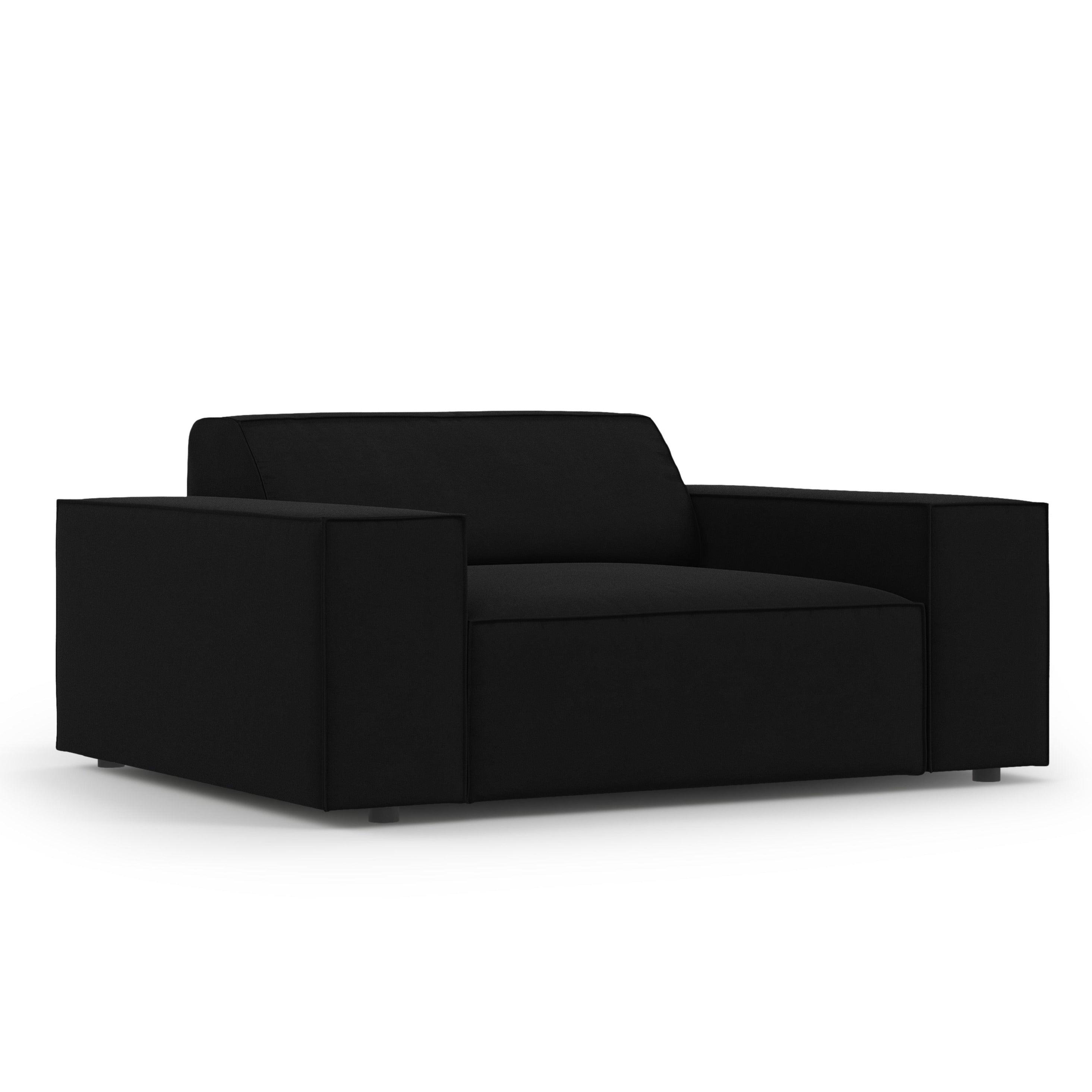 Fotel aksamitny JODIE czarny Micadoni Eye on Design