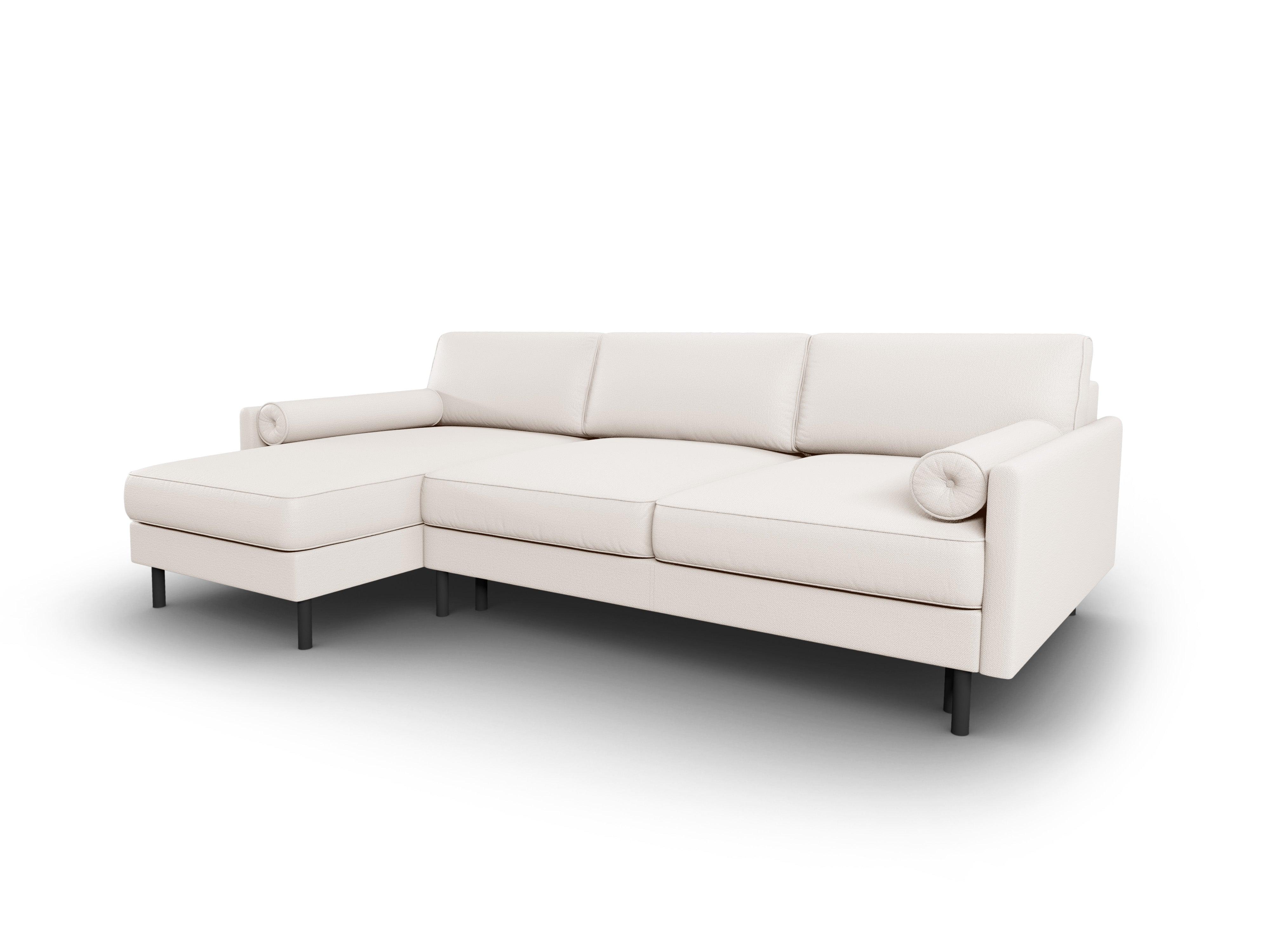 Narożnik lewostronny z funkcją spania SCOTT jasnobeżowy Micadoni Eye on Design