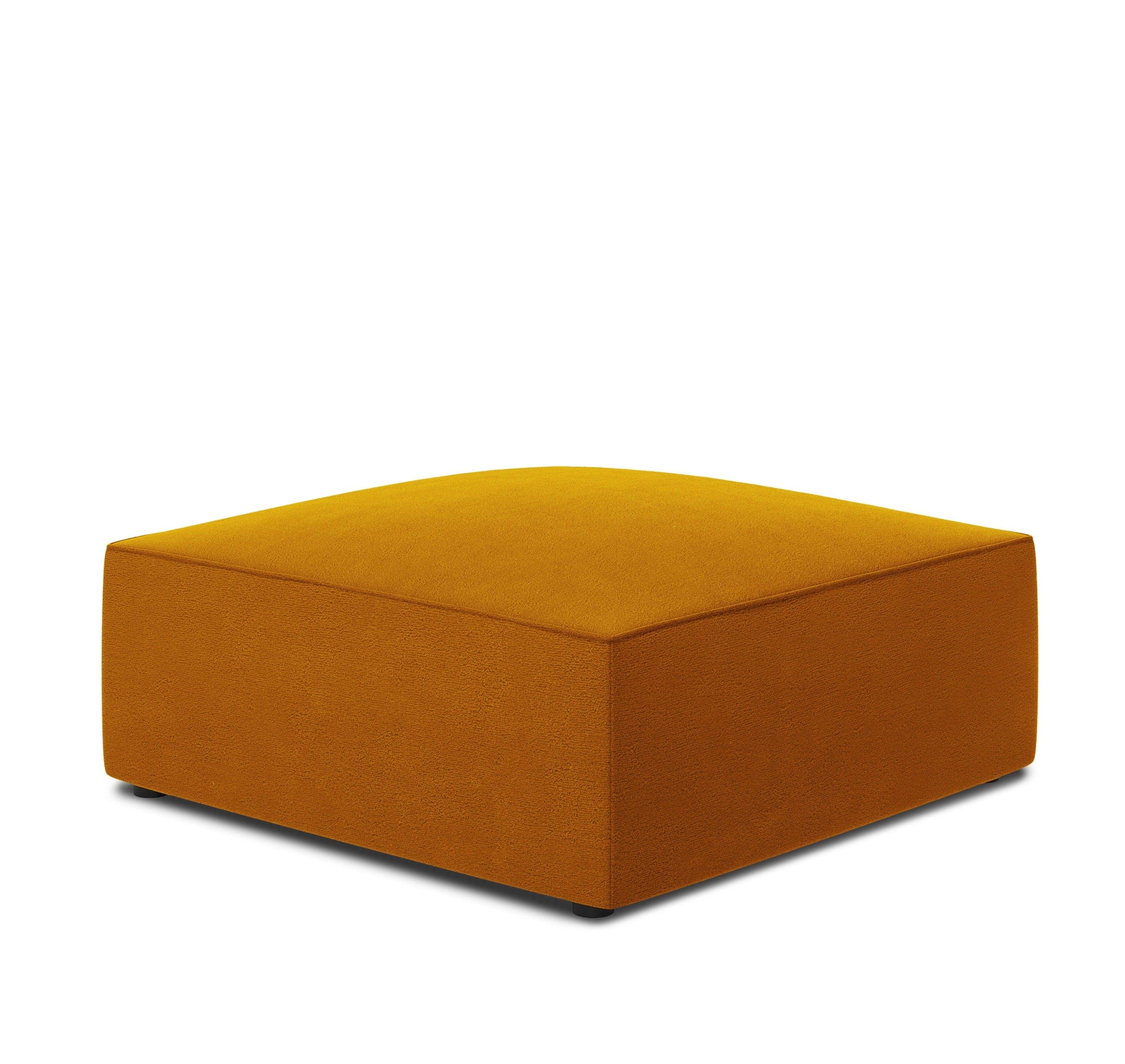 Puf aksamitny RUBY żółty Micadoni Eye on Design