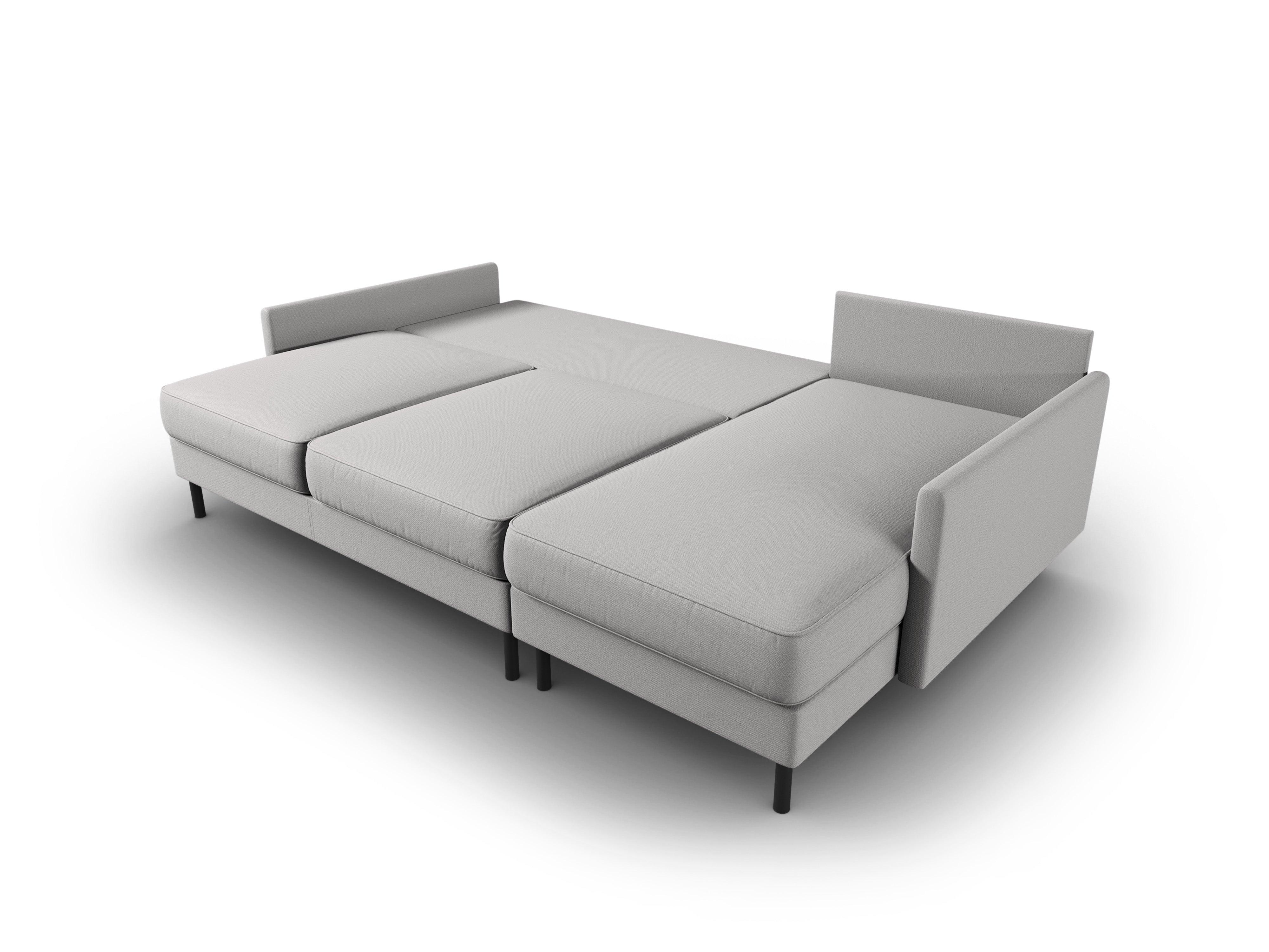 Narożnik prawostronny z funkcją spania SCOTT jasnoszary Micadoni Eye on Design