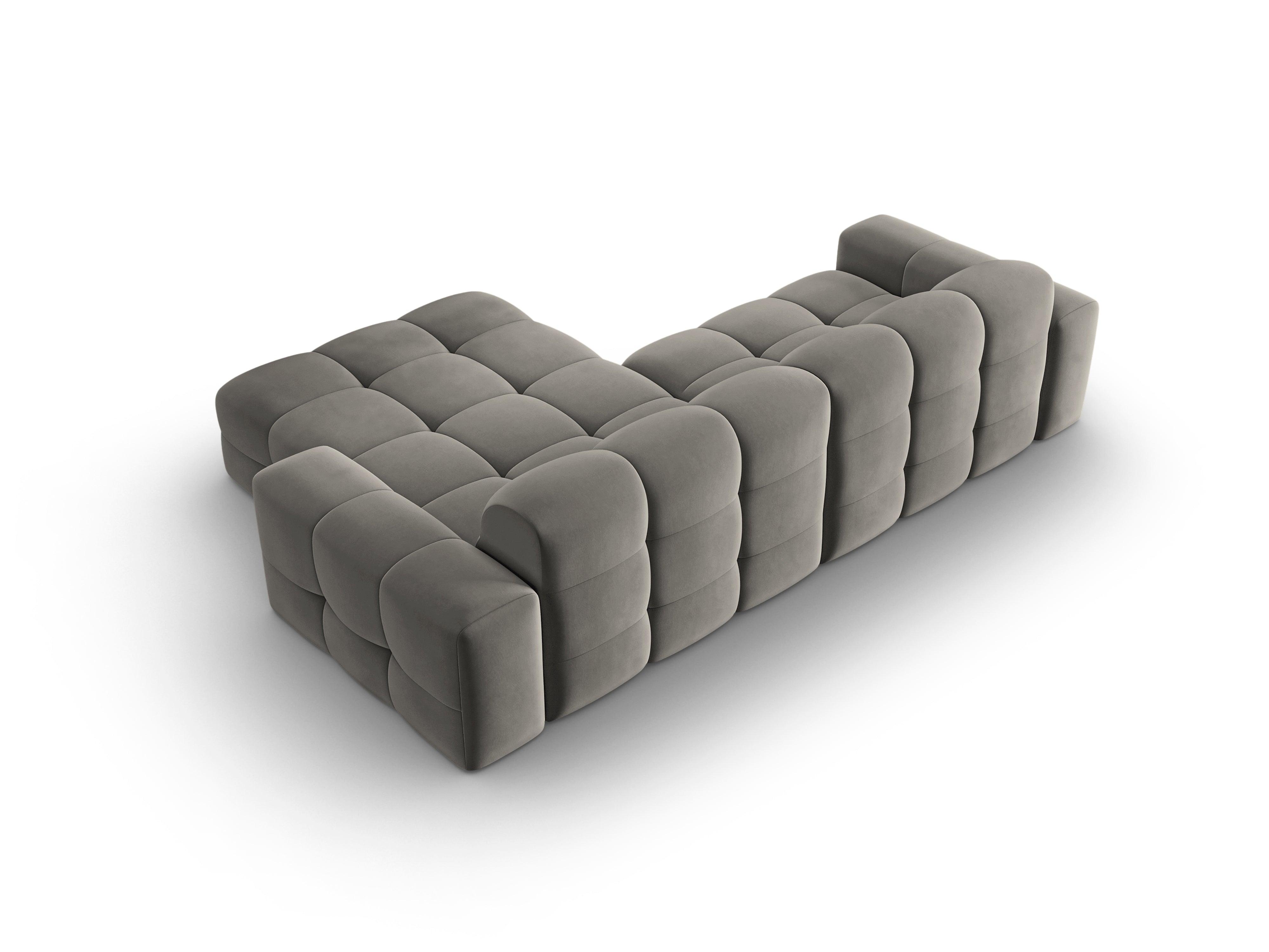 Narożnik prawostronny 4-osobowy KENDAL szary Micadoni Eye on Design