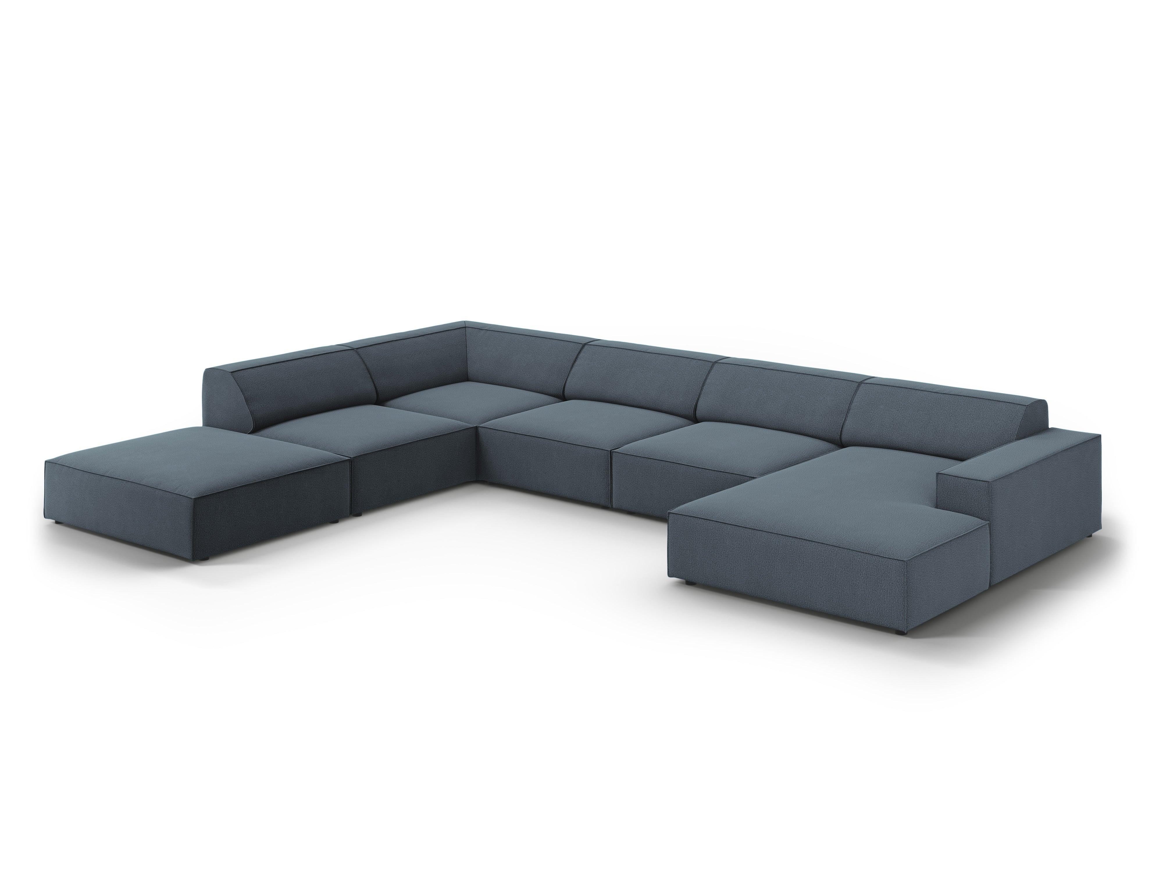 Sofa panoramiczna lewostronna JODIE niebieski Micadoni Eye on Design