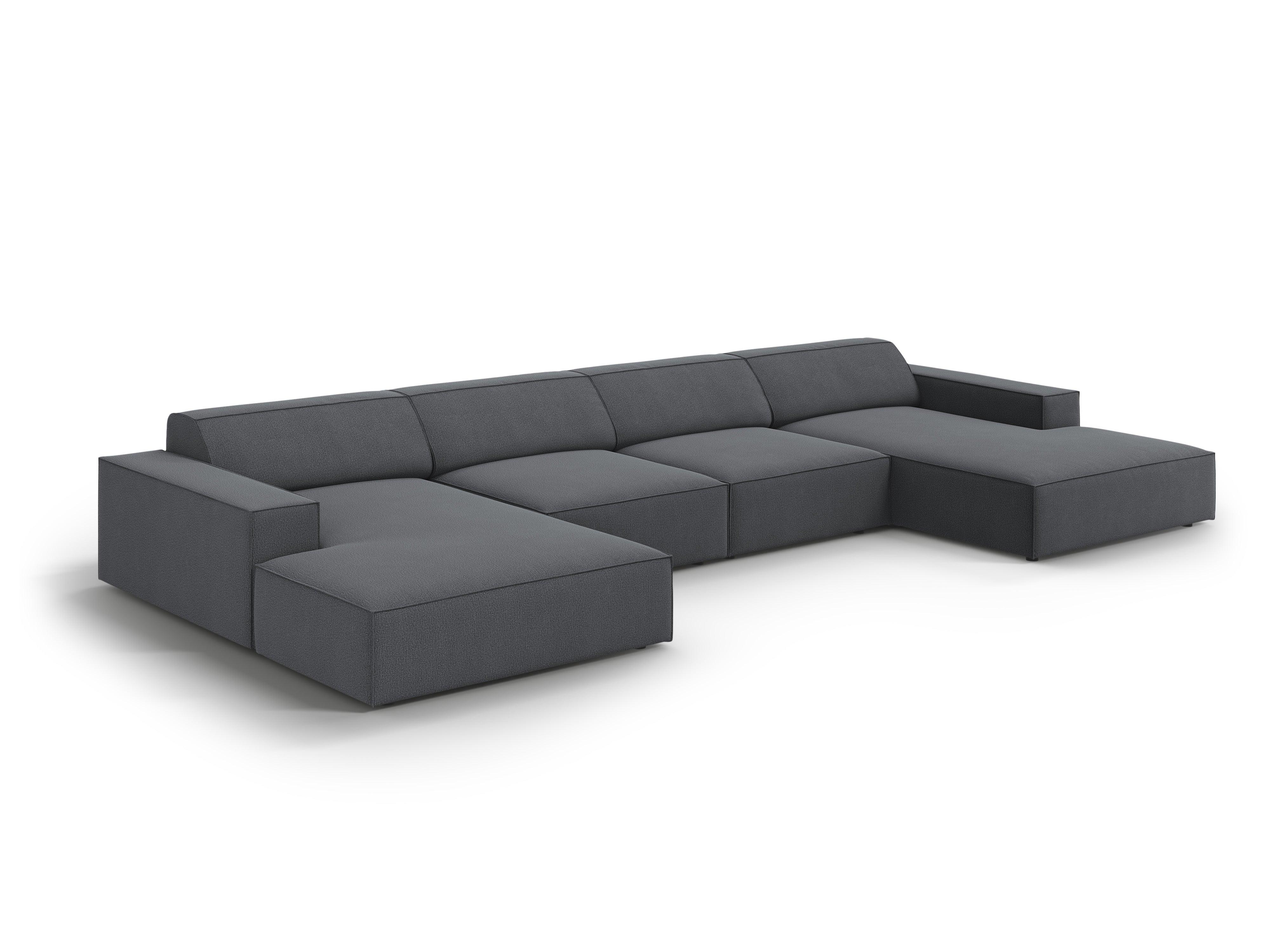 Sofa panoramiczna JODIE ciemnoszary – Micadoni