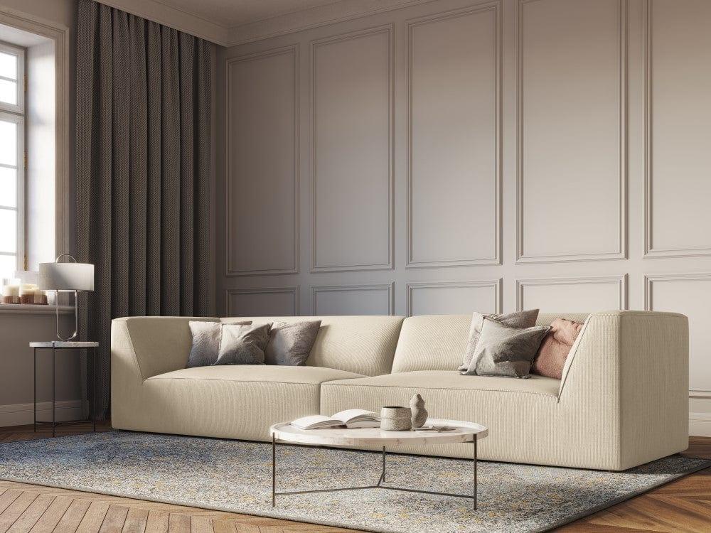 Sofa sztruksowa RUBY beżowy – Micadoni