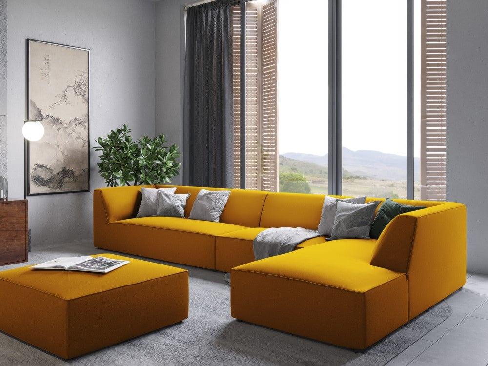 Puf aksamitny RUBY żółty Micadoni Eye on Design