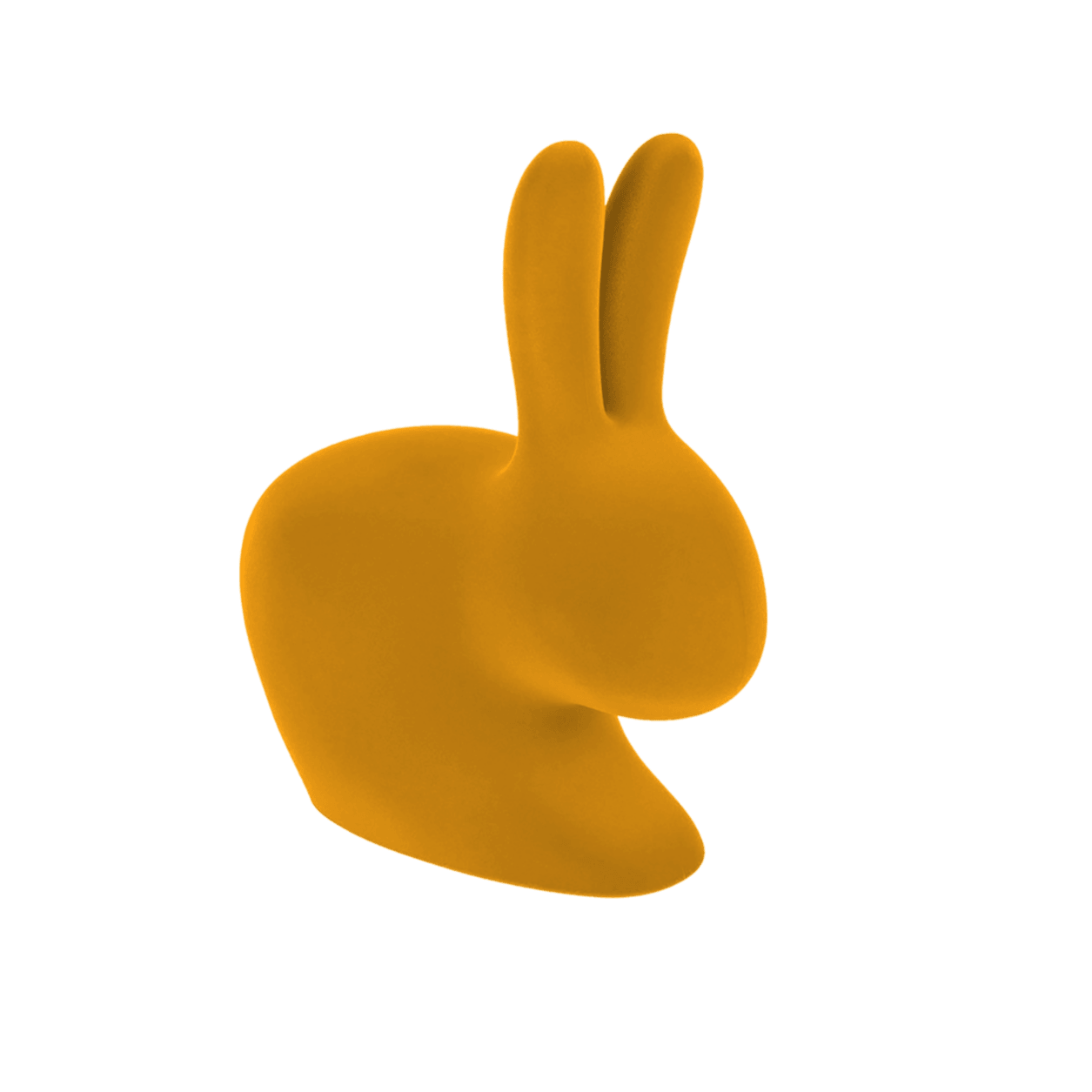 Podpórka do książek RABBIT VELVET musztardowy Qeeboo Eye on Design