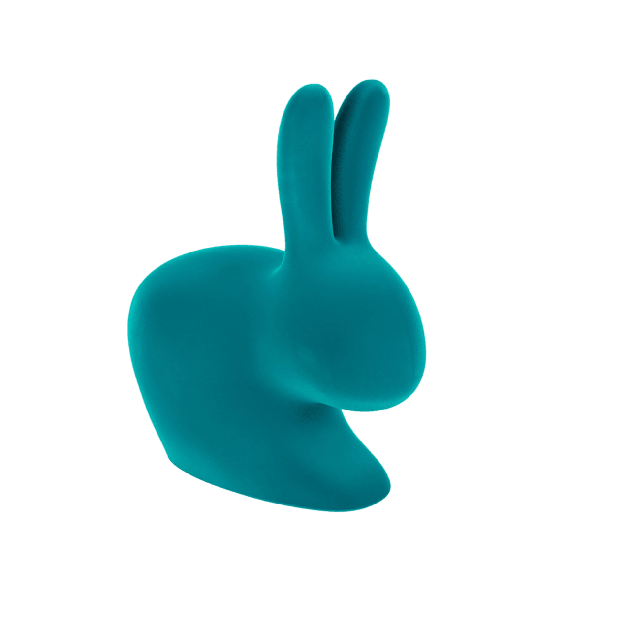 Podpórka do książek RABBIT VELVET turkusowy Qeeboo Eye on Design