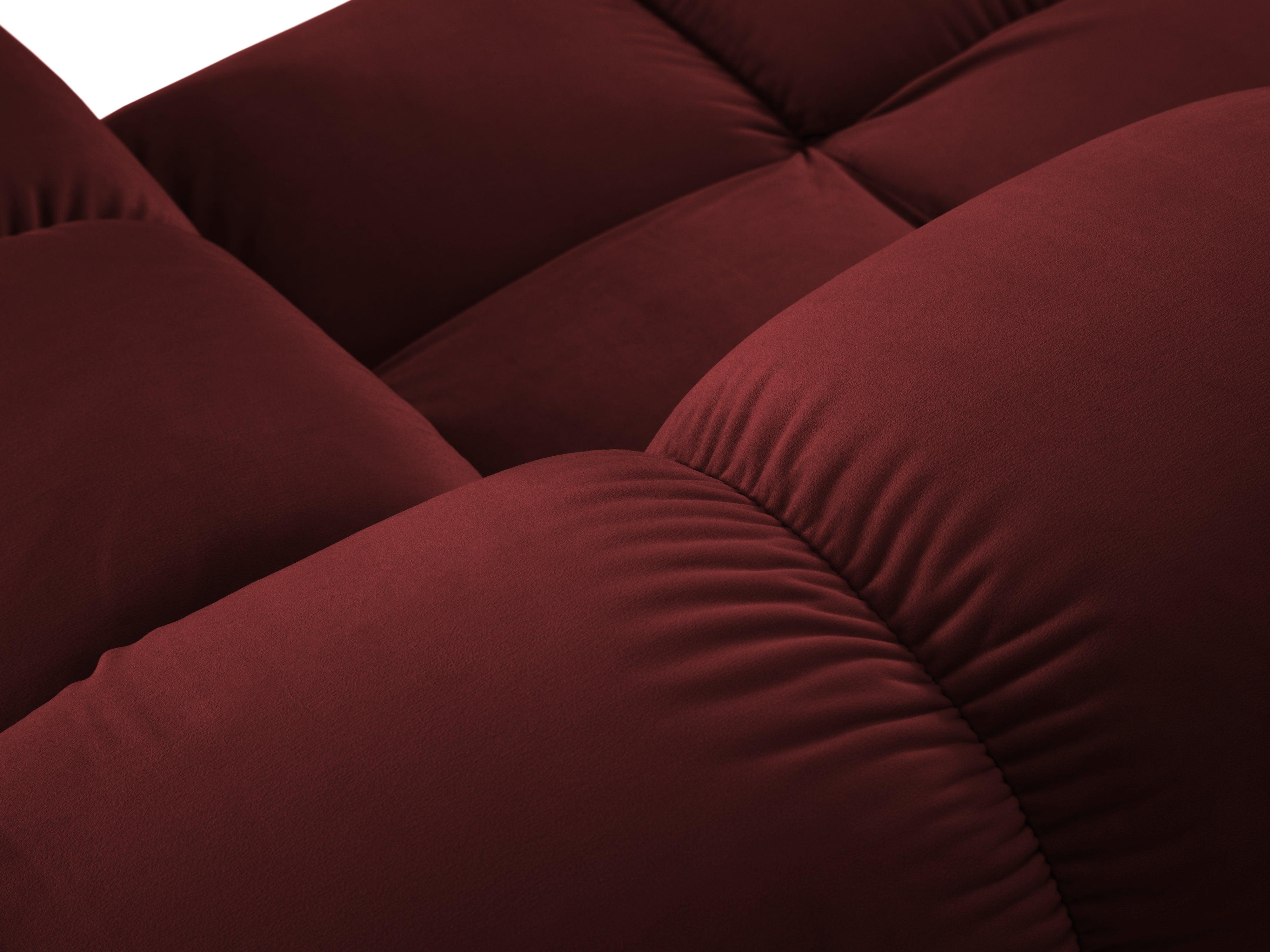 Sofa aksamitna 2-osobowa TROPEA rubinowy Milo Casa Eye on Design